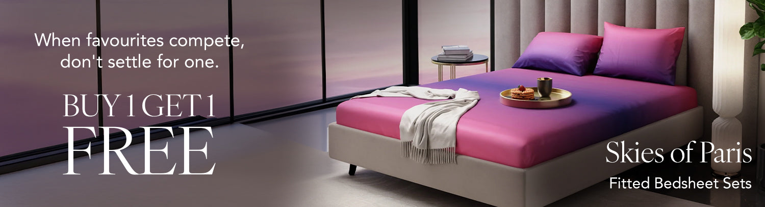 Skies of Paris fitted bedsheet Set