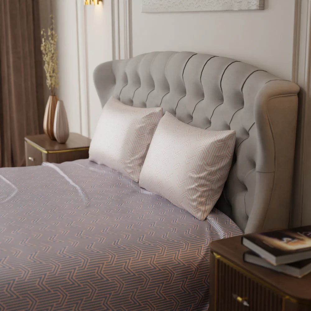 Le Gris Mosaic Bedsheet Set-Style 1