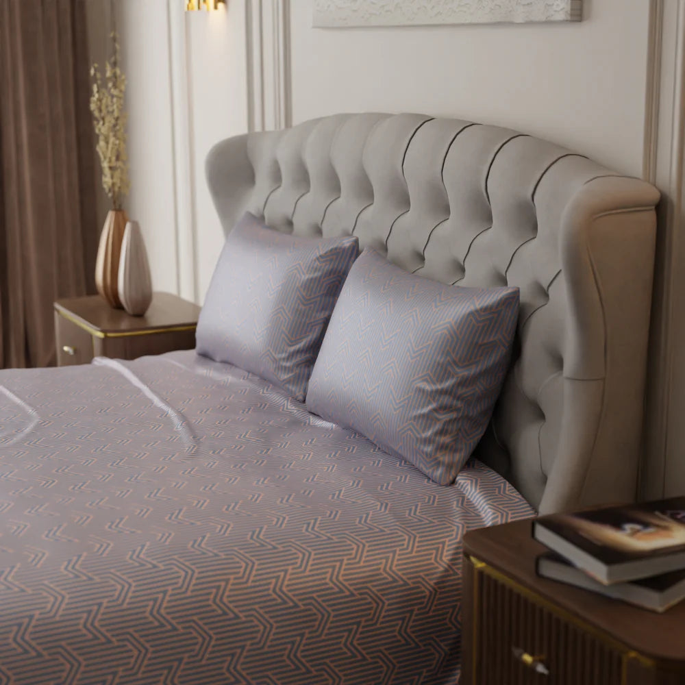 Le Gris Mosaic Bedsheet Set-Style 2