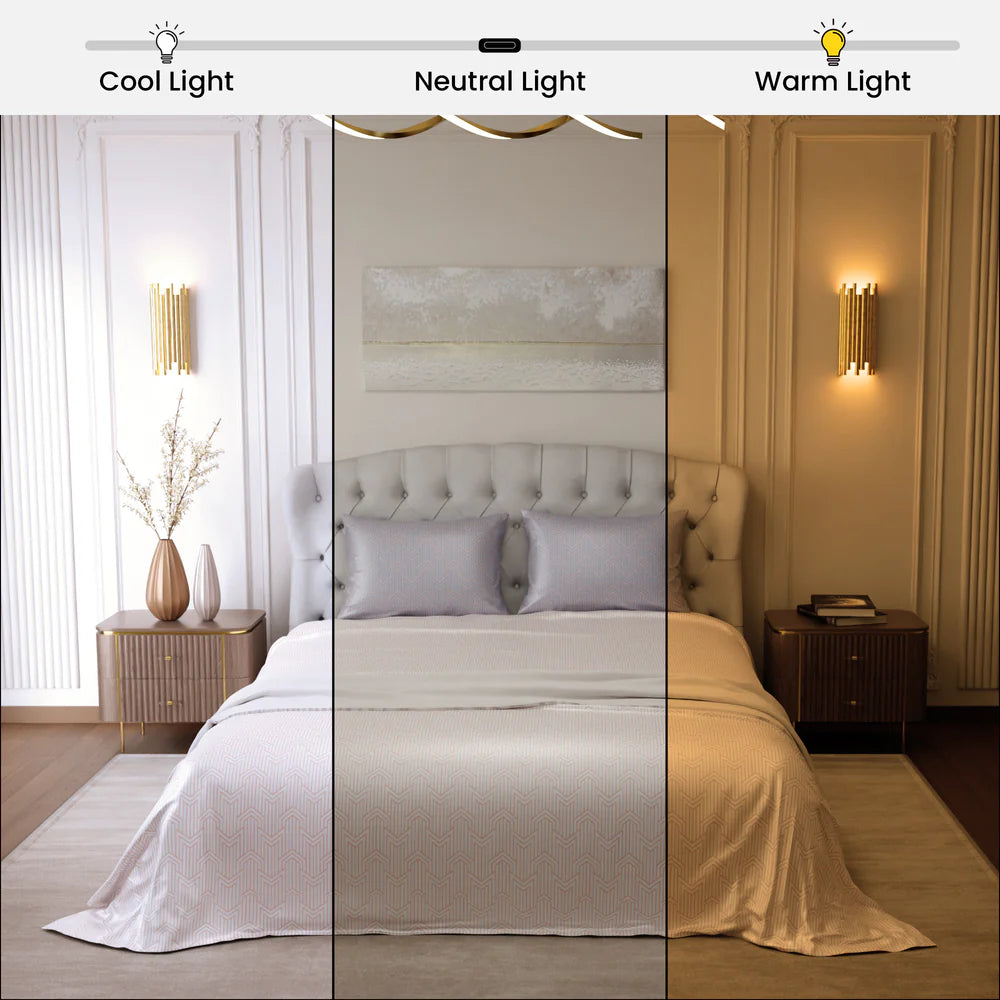 Peach Fuzz Mosaic Bedsheet Set-Style 2