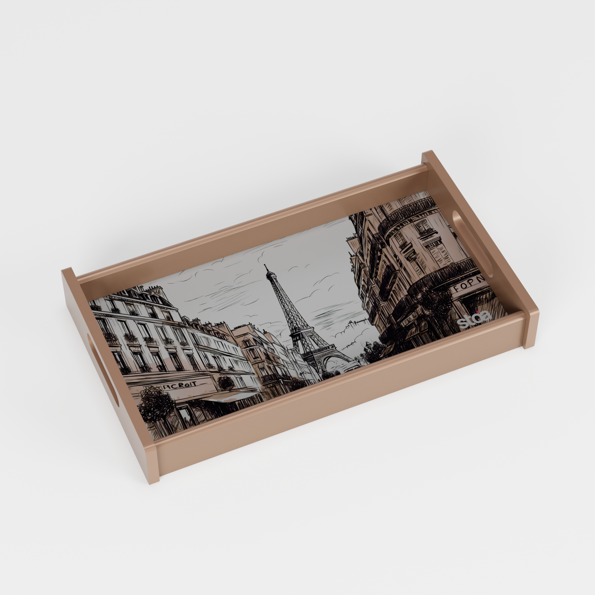 Paris Dessin Serving Tray