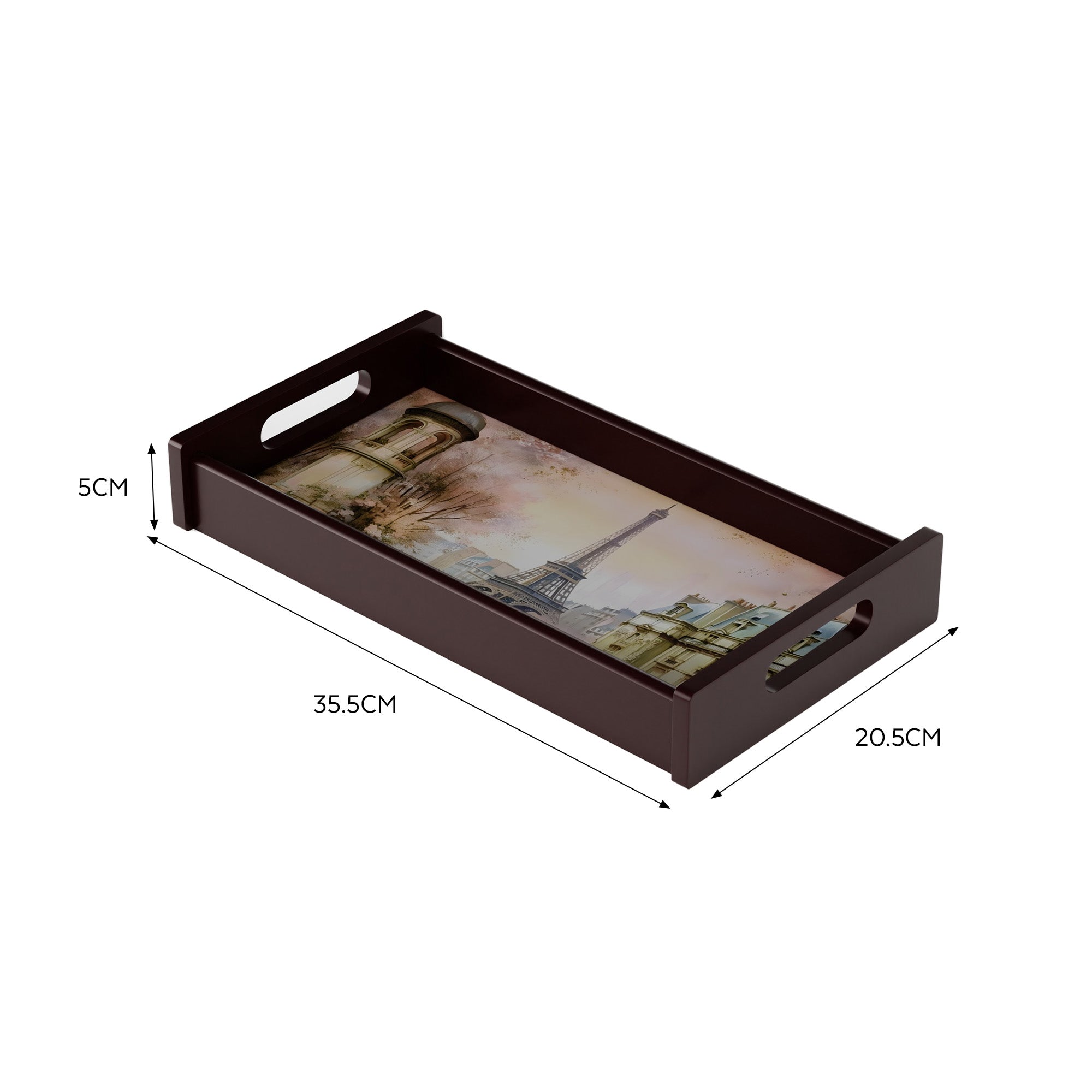 Paris in Cherry Blossom Serving Tray