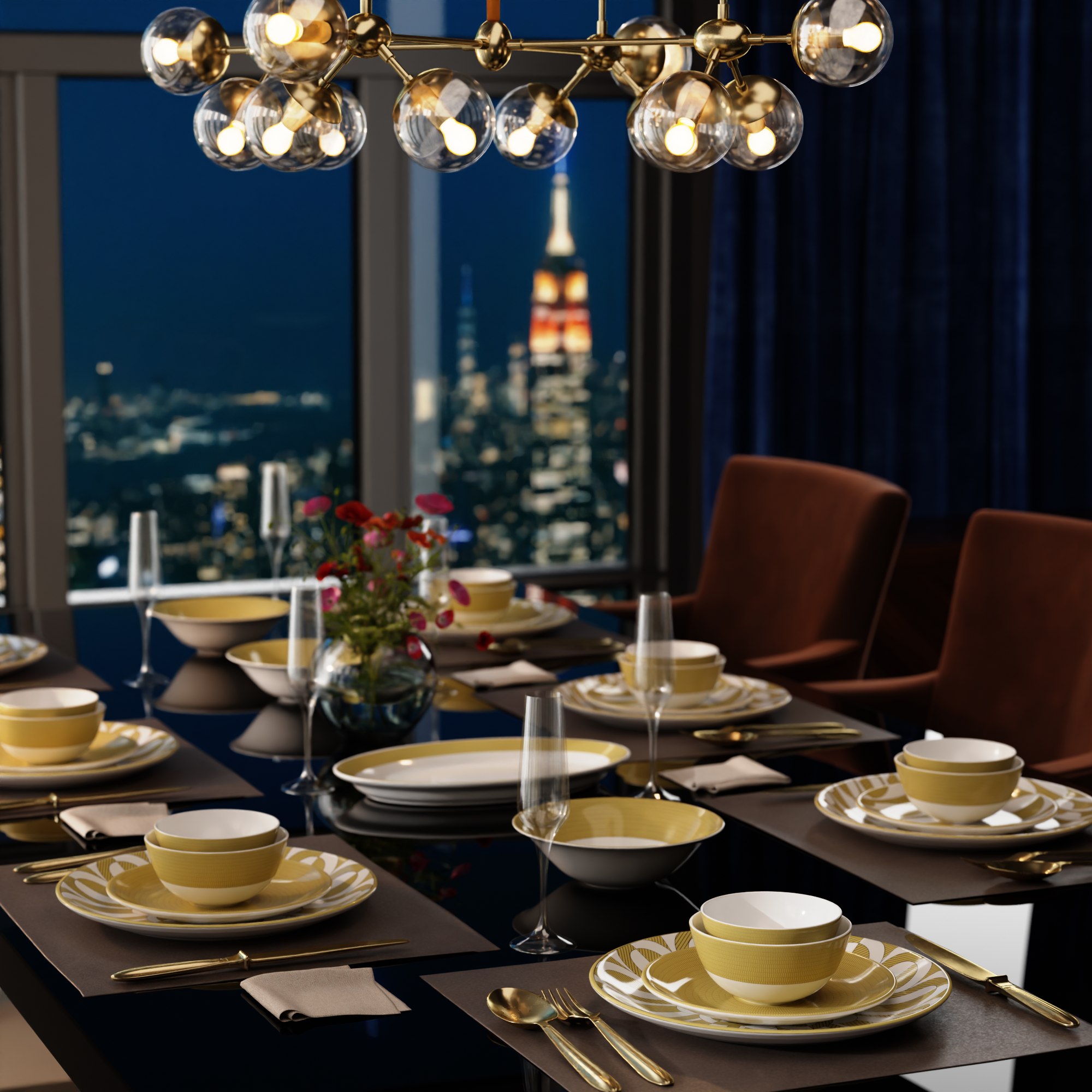 Marseille Mood - 6pc Dinner Plate Set