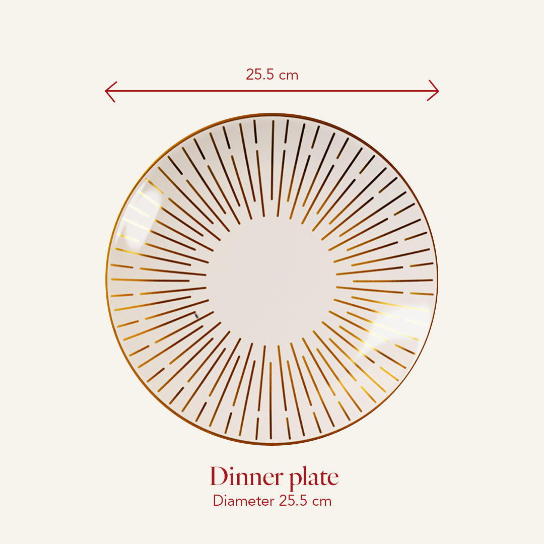 Cannes Glow - 6pc Dinner Plate Set