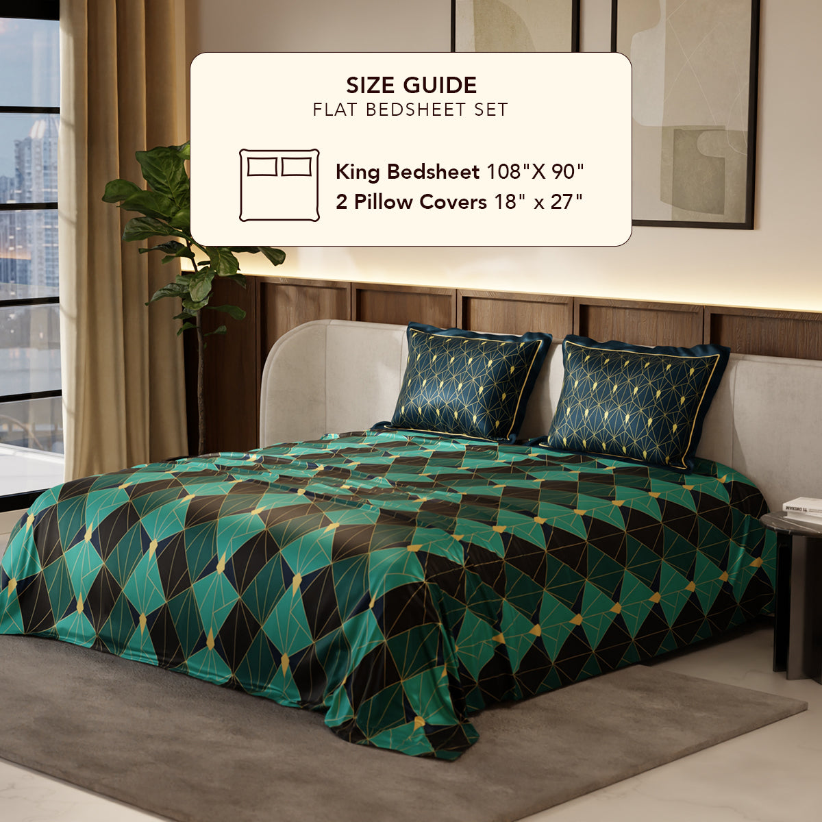 Emerald Celebration Bedsheet Set