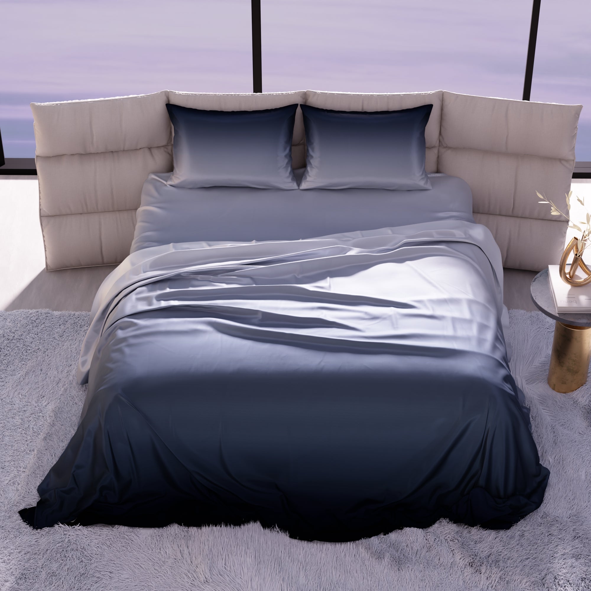Moonlit Embrace Bedsheet Set
