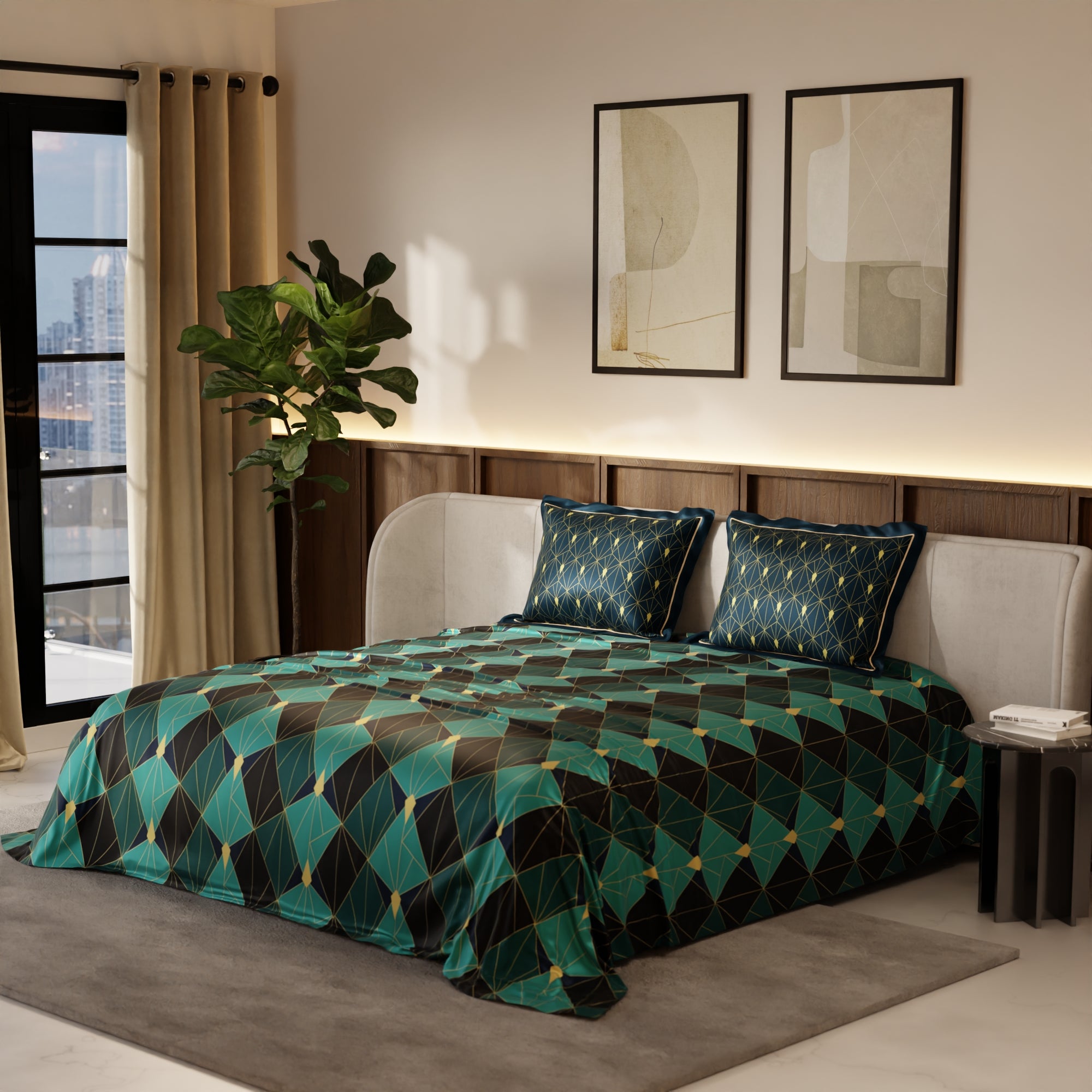 Emerald Celebration Bedsheet Set