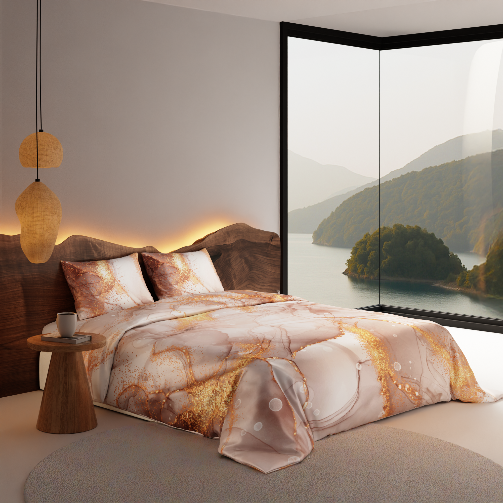 Serenade in Champagne Comforter