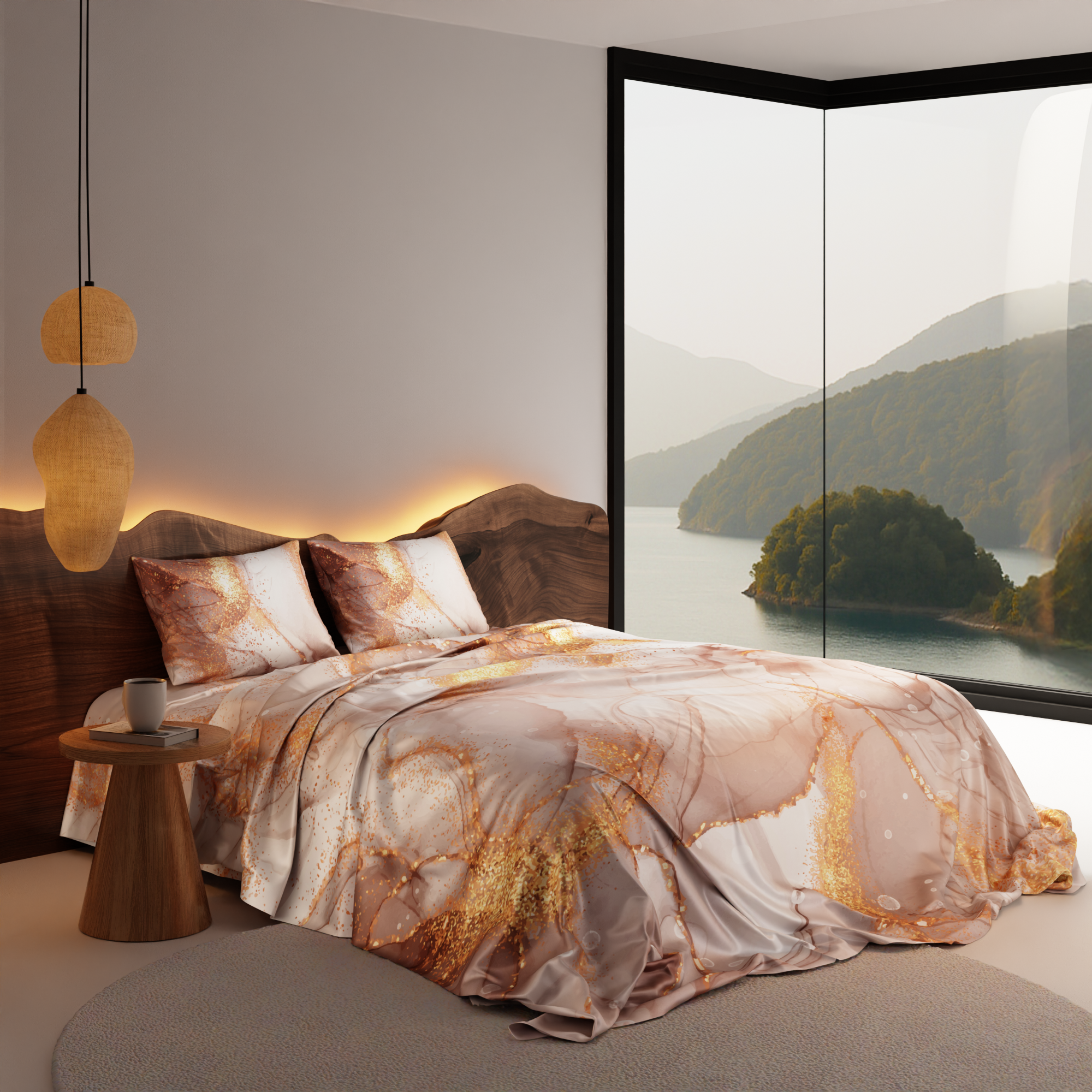Serenade in Champagne Bedsheet Set