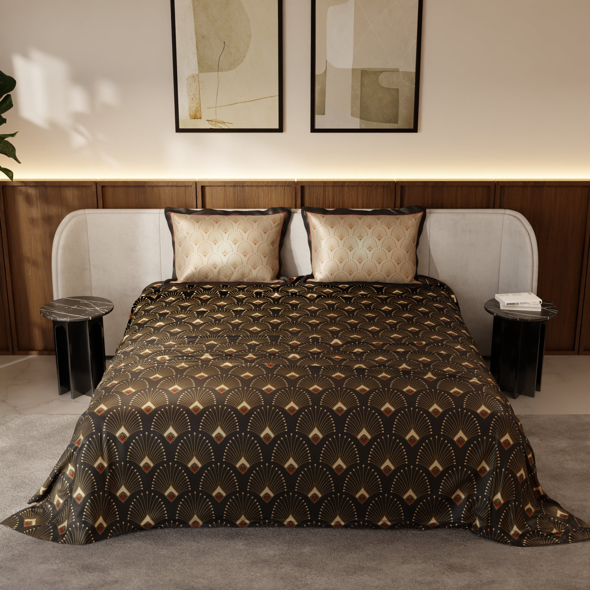 Midnight Glamour Bedsheet Set