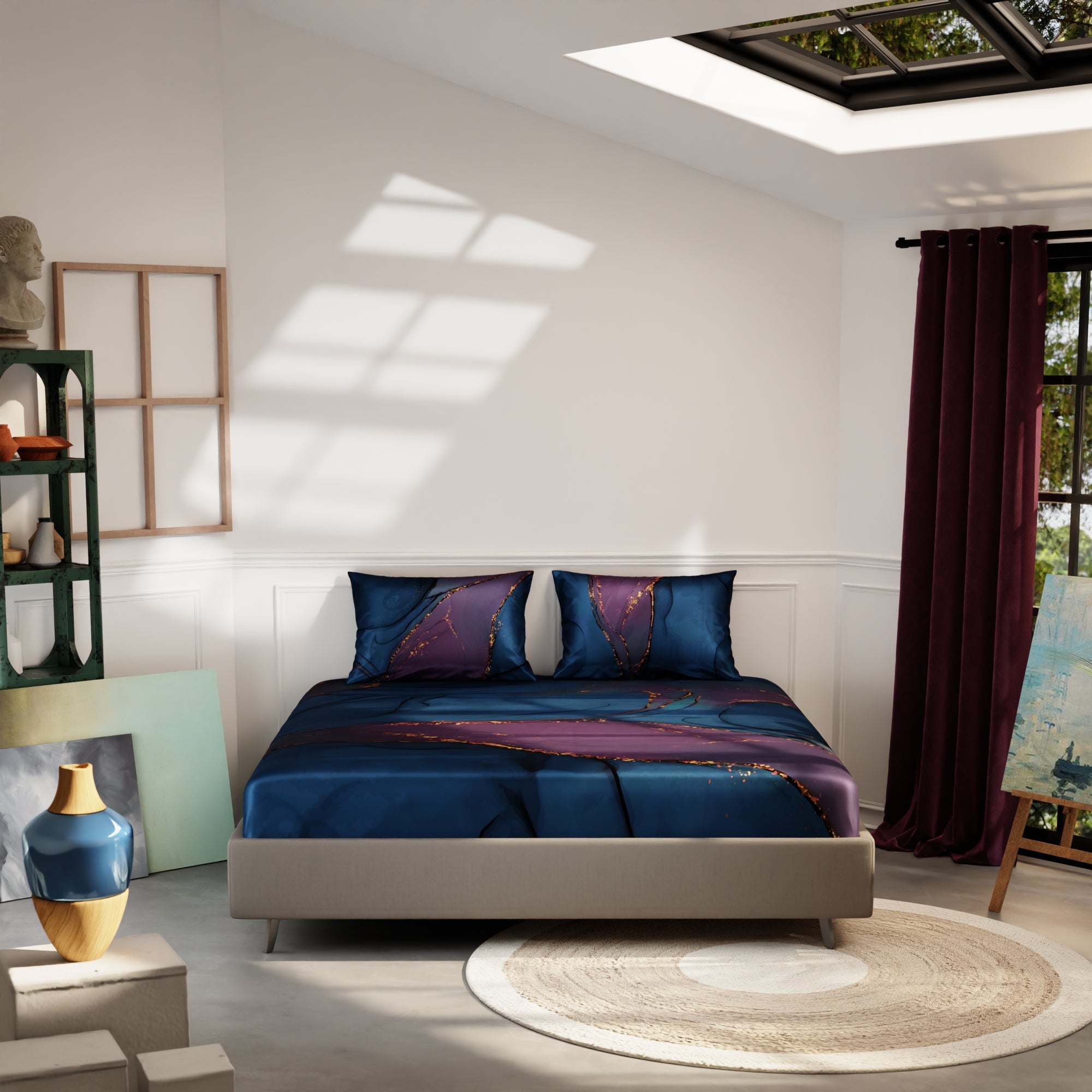 Whispers of the Cosmos Fitted Bedsheet Set