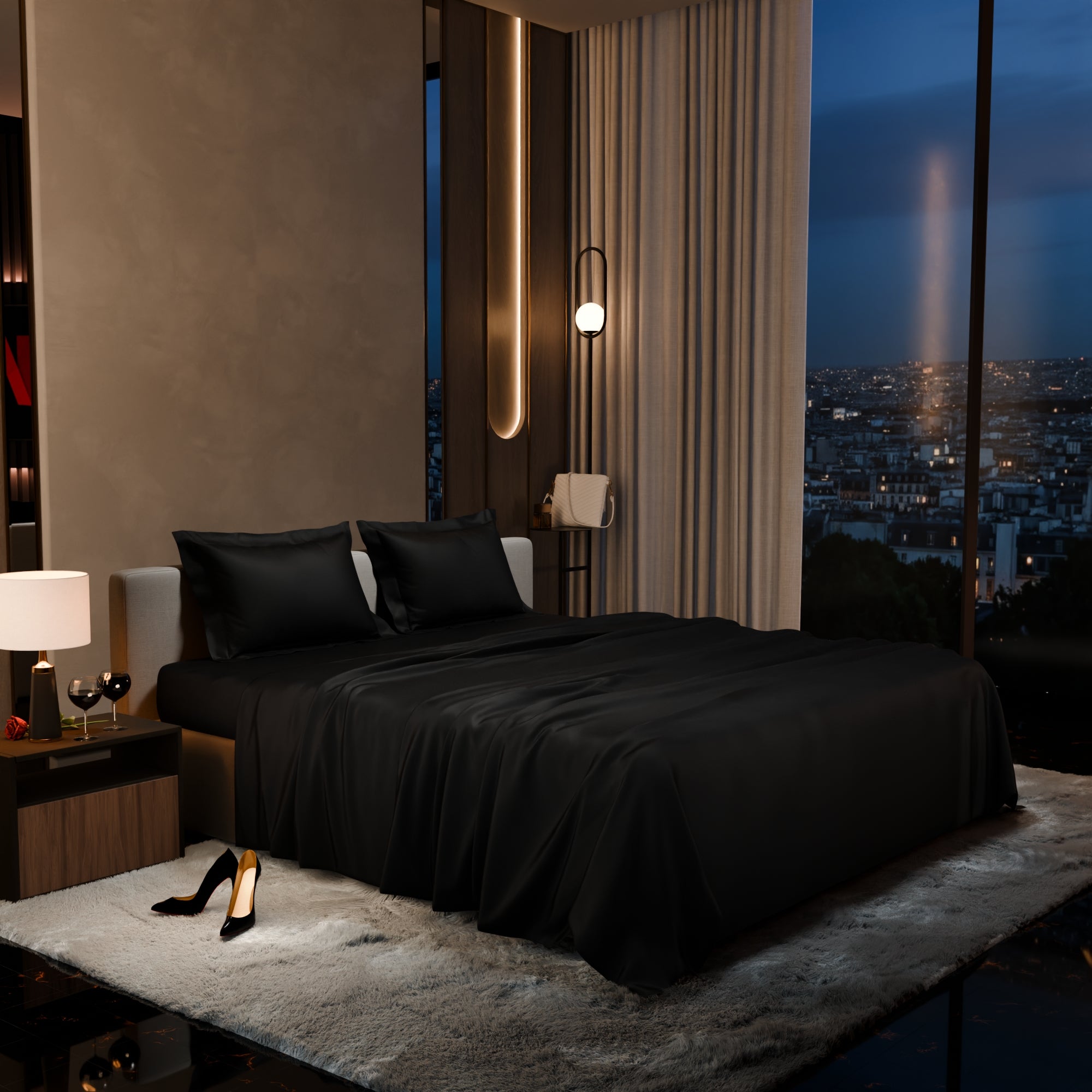 Midnight Black Top Sheet