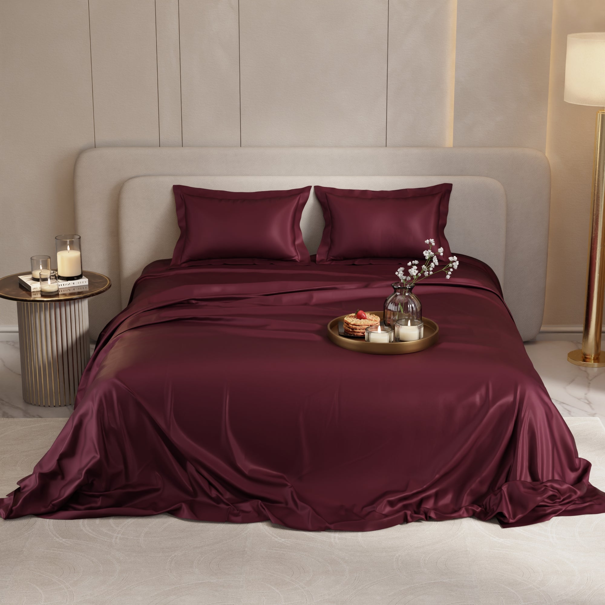Velvet Wine Top Sheet