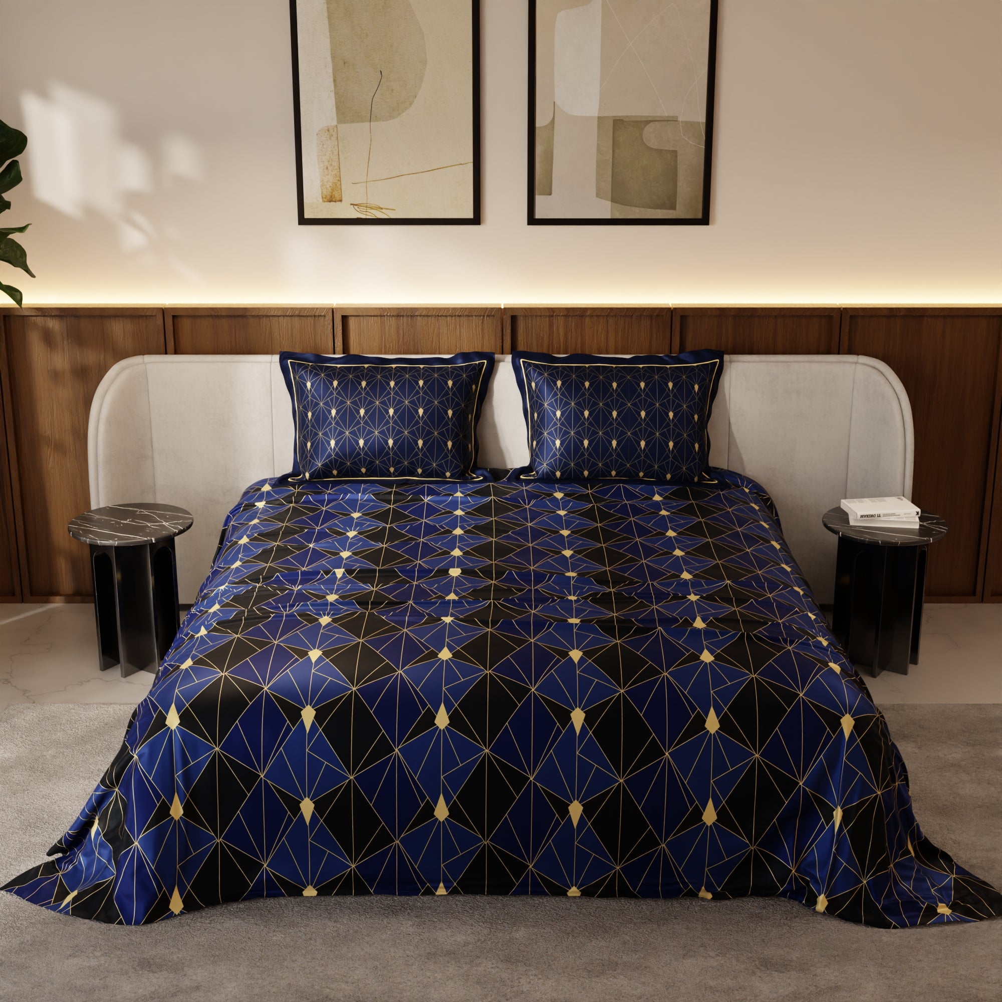 Navy Fiesta Bedsheet Set