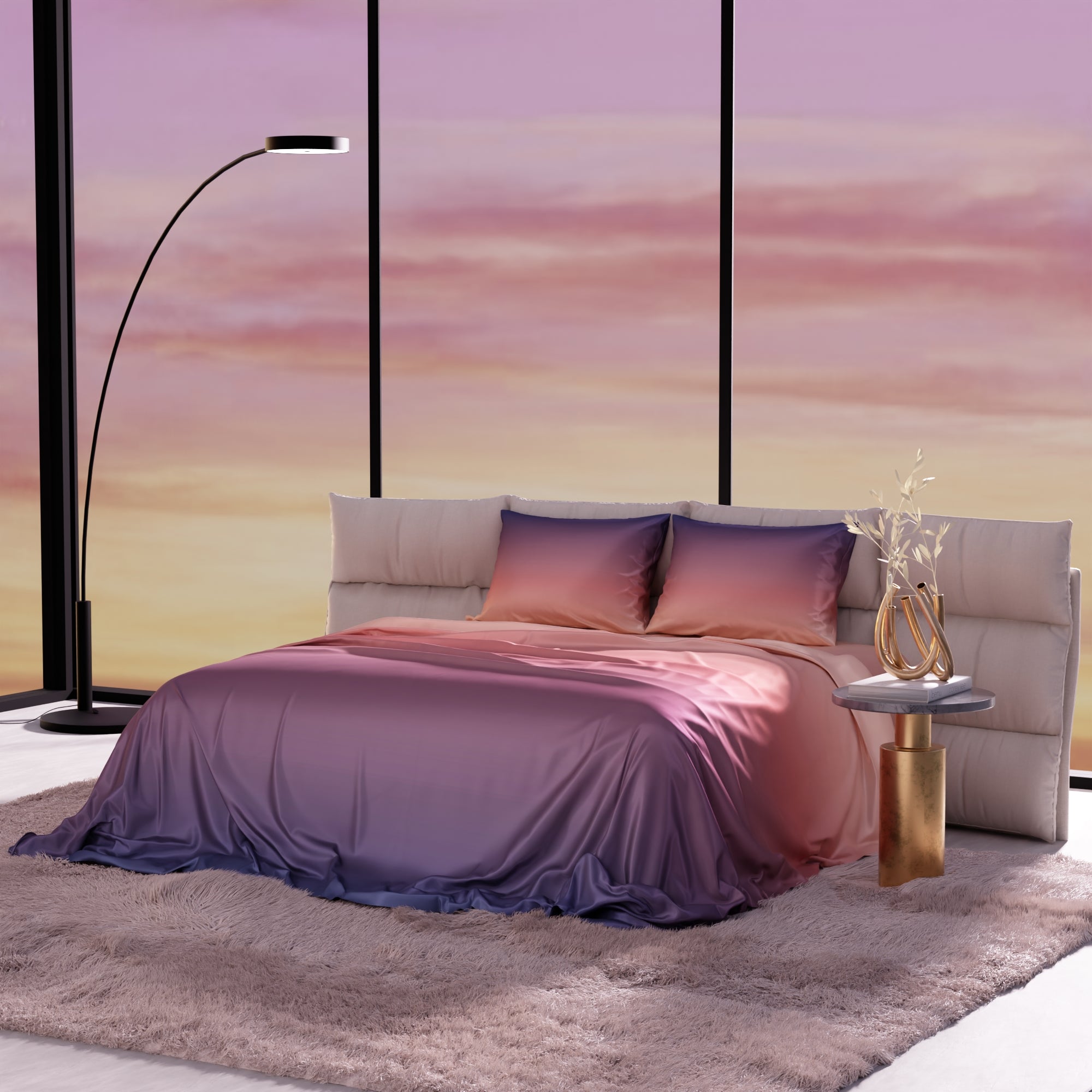 Sunset Kiss Bedsheet Set