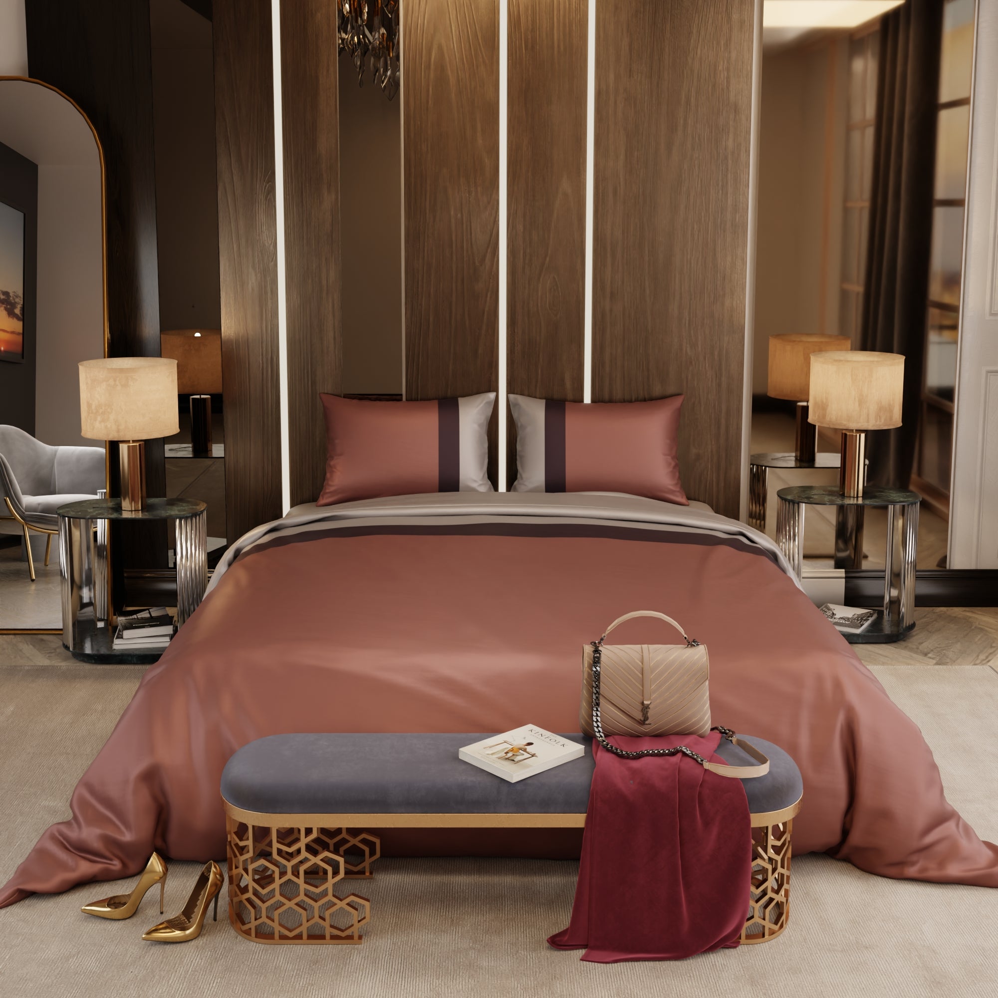 Urban Tri-Bands Comforter Set