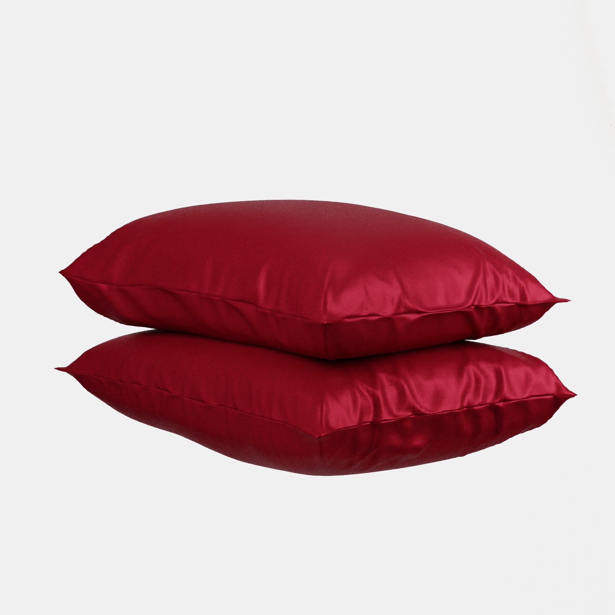 Silk-Like Flirty Red Pillow Covers - Set of 2