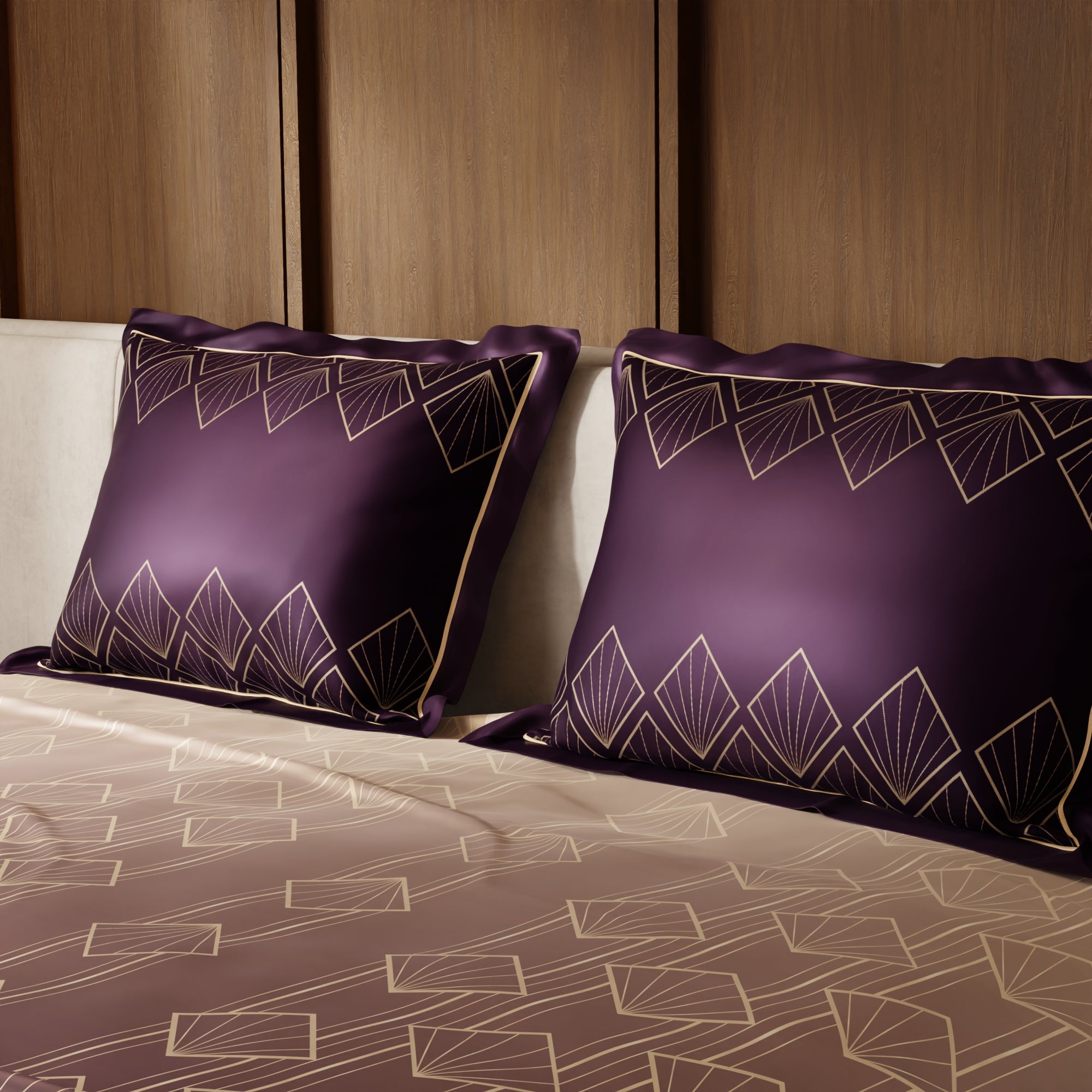 Plum Radiance Bedsheet Set