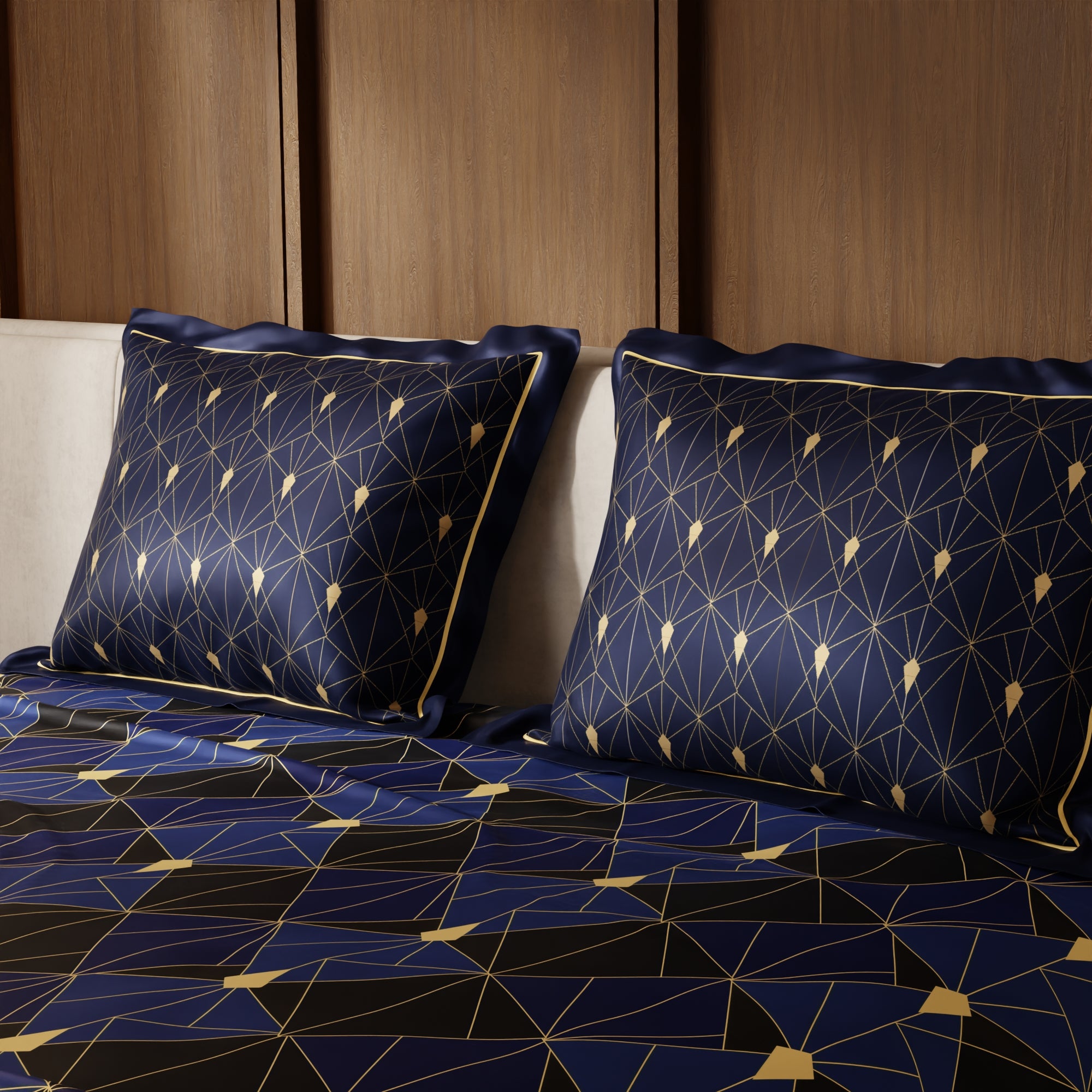 Navy Fiesta Bedsheet Set