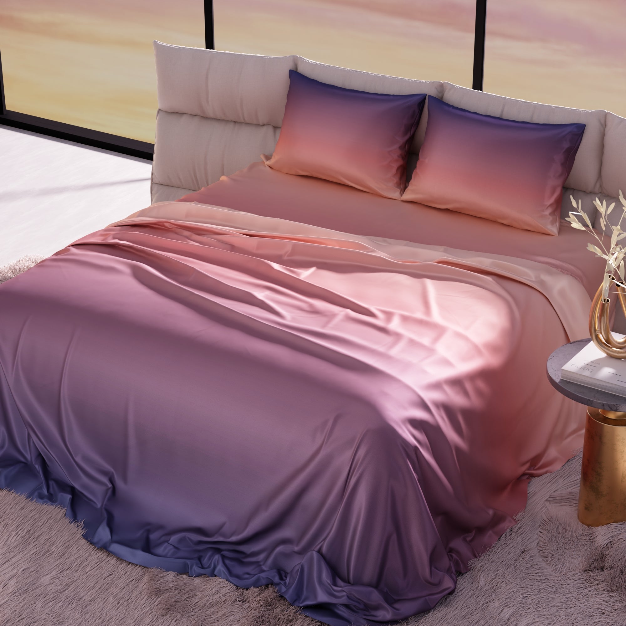 Sunset Kiss Bedsheet Set
