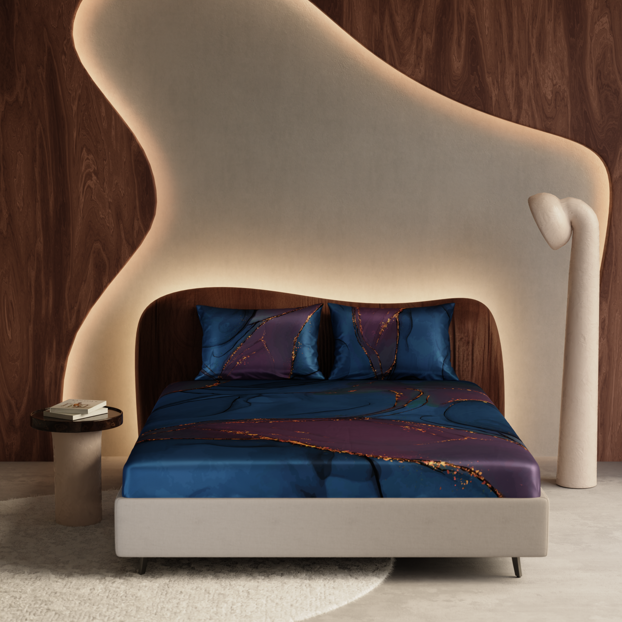Whispers of the Cosmos Fitted Bedsheet Set