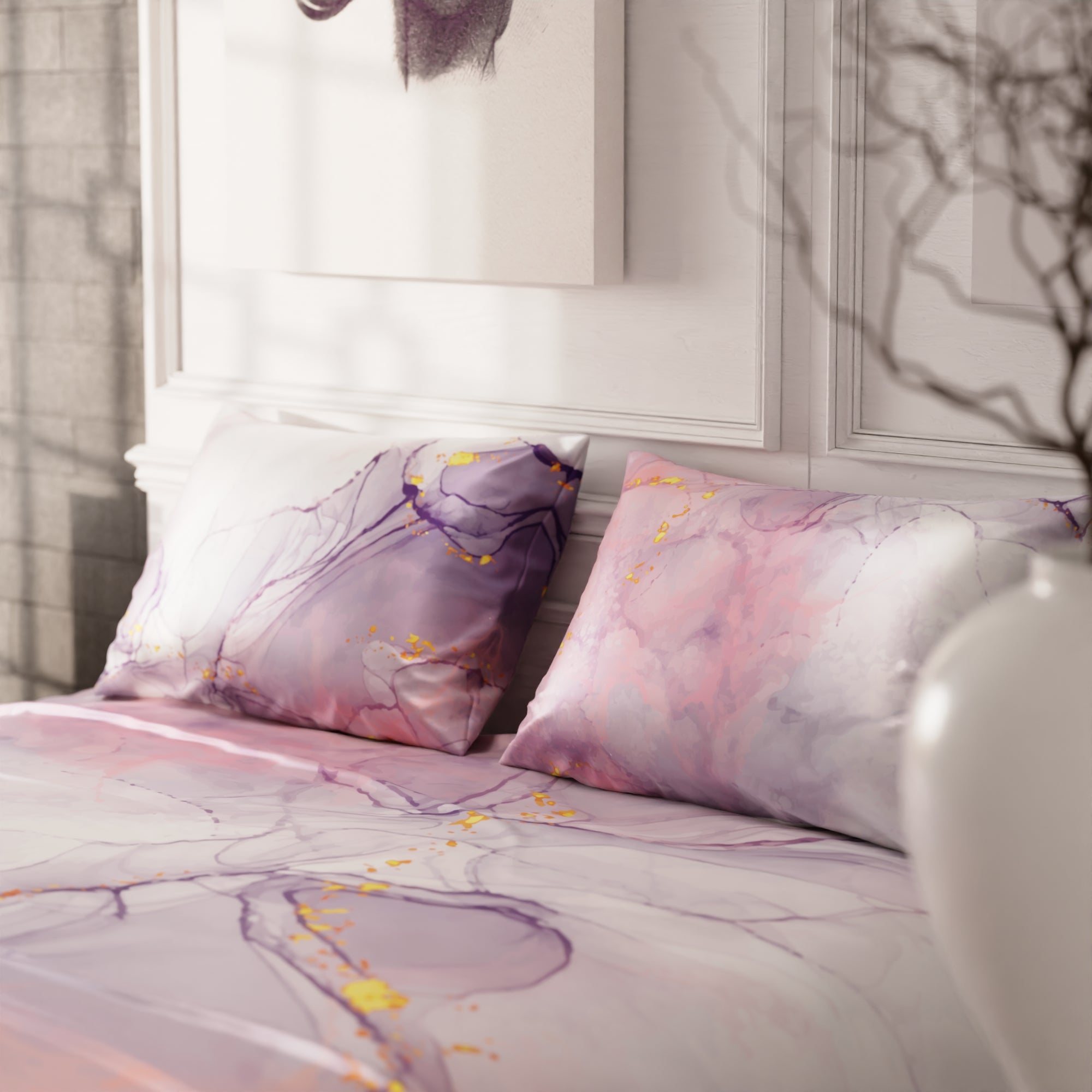 Beneath Lavender Skies Bedsheet Set