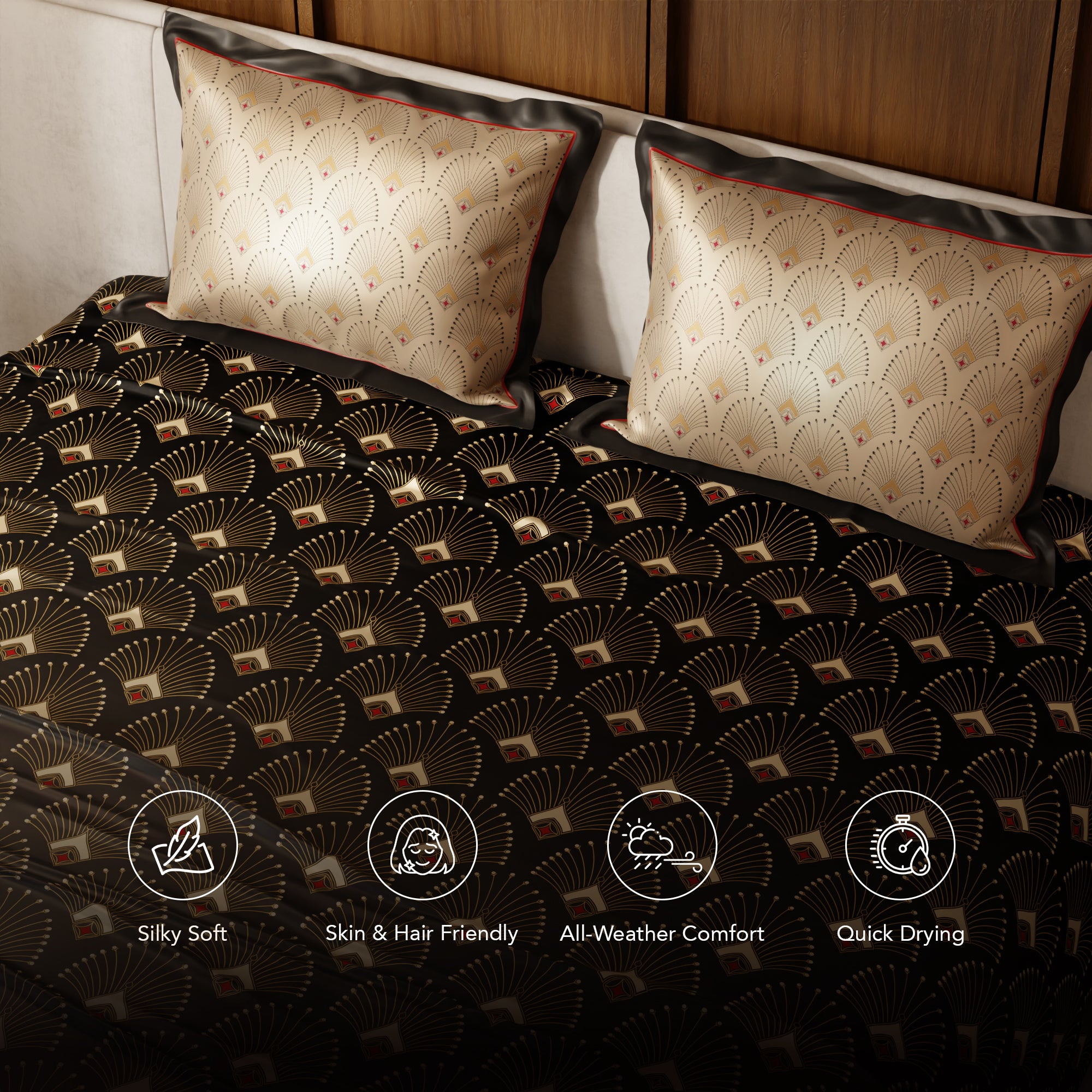 Midnight Glamour Bedsheet Set