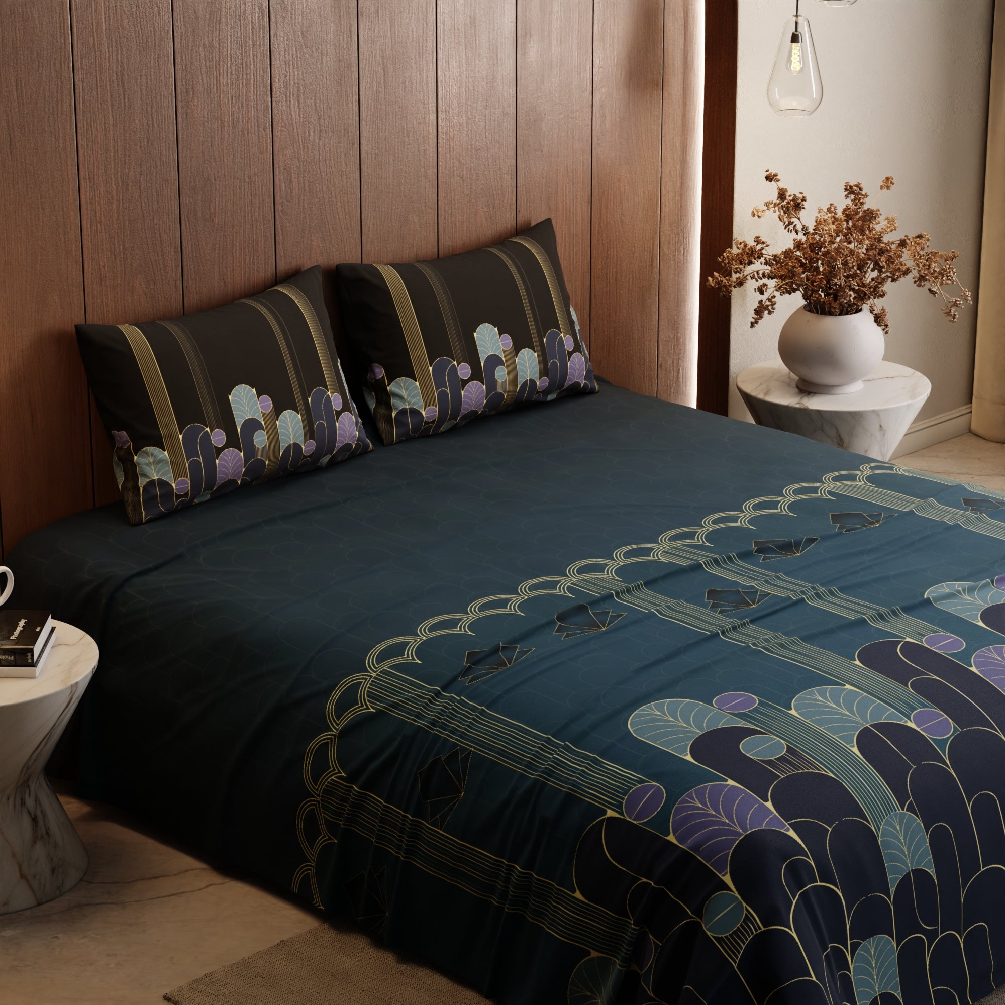 Twilight Gala Cotton Bedsheet Set