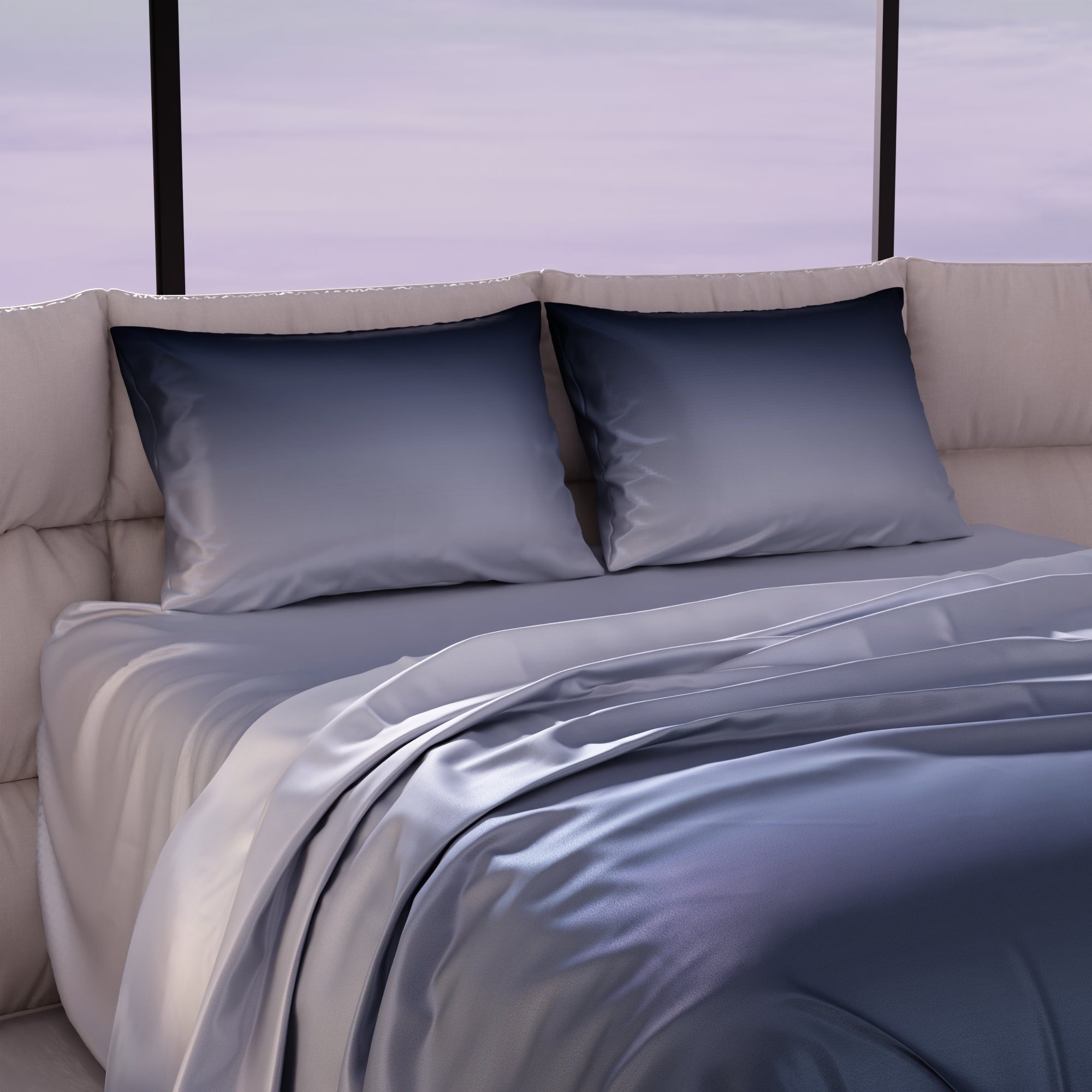 Moonlit Embrace Bedsheet Set
