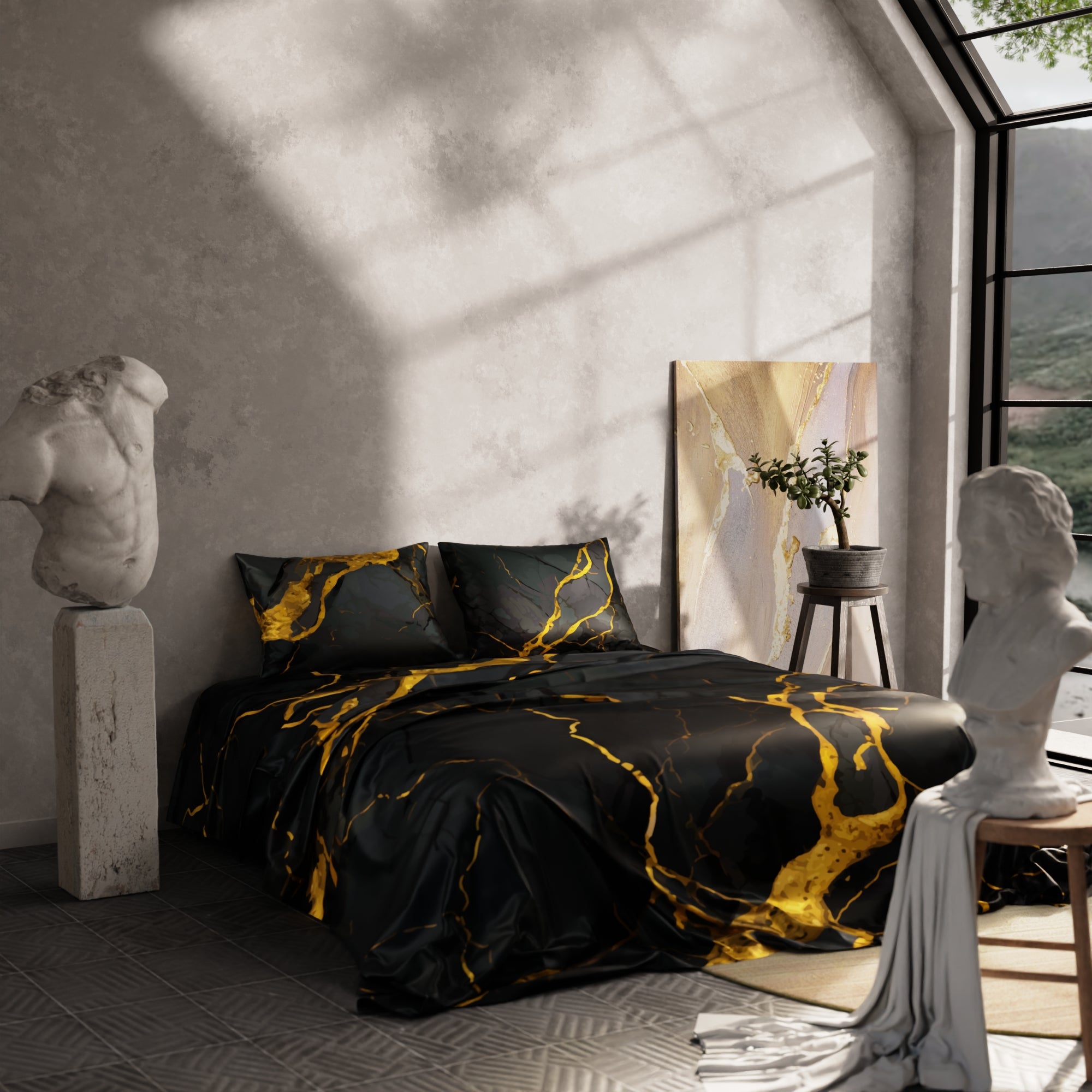 Embers in the Dark Bedsheet Set