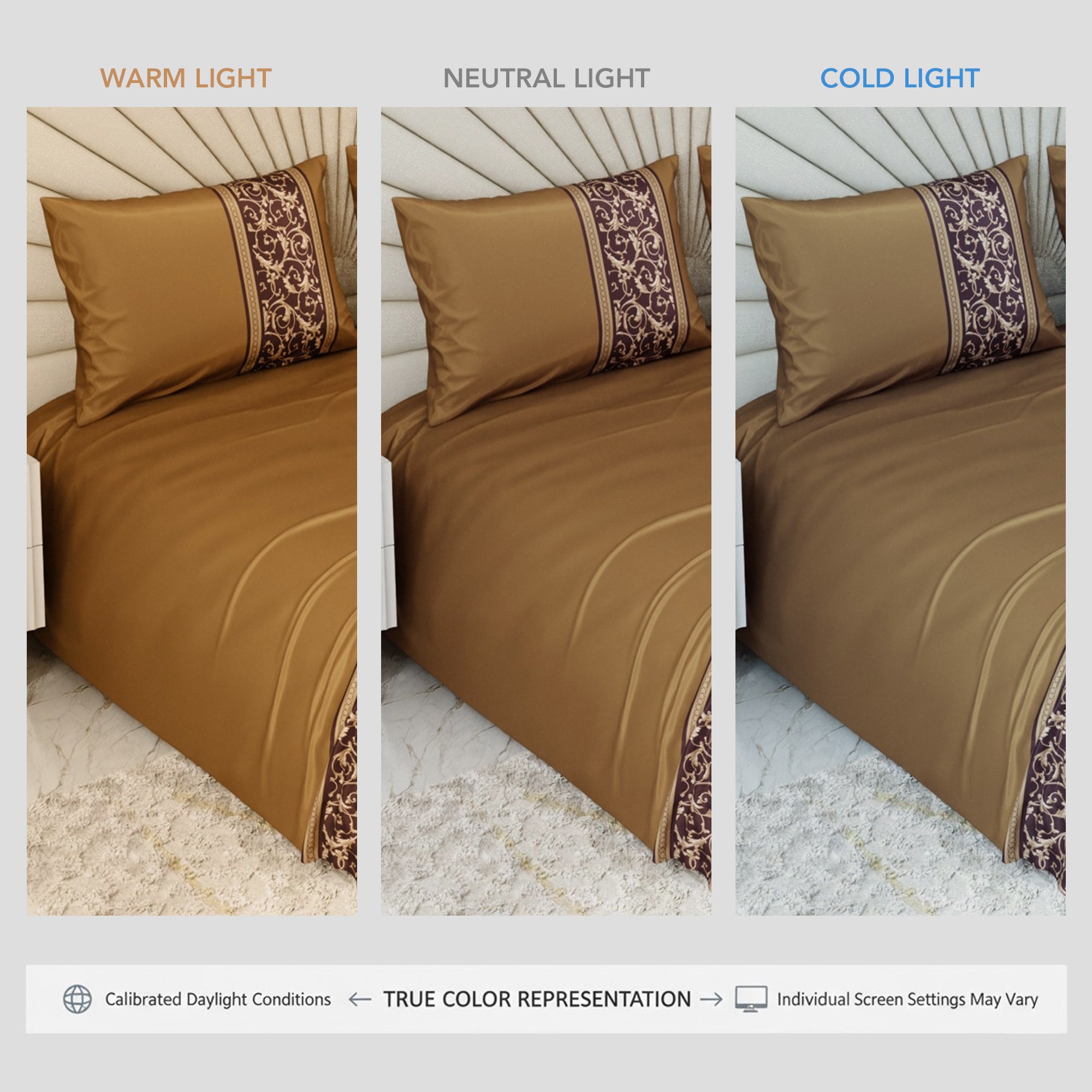 Grandeur of the Sun Double Bedsheet Set