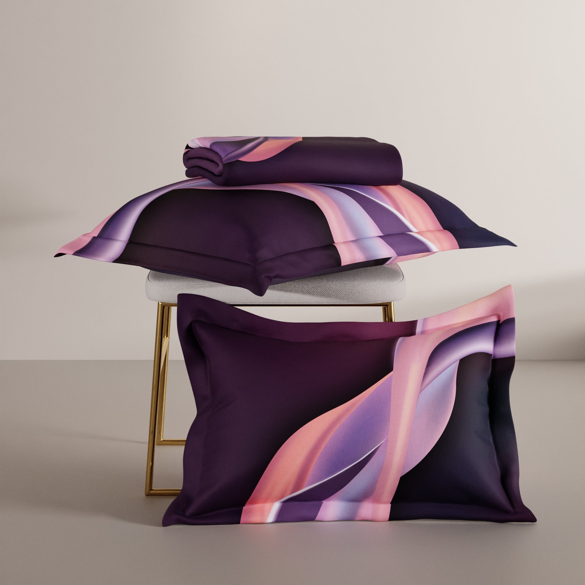 Plum Pirouette 100% Cotton Bedsheet Set