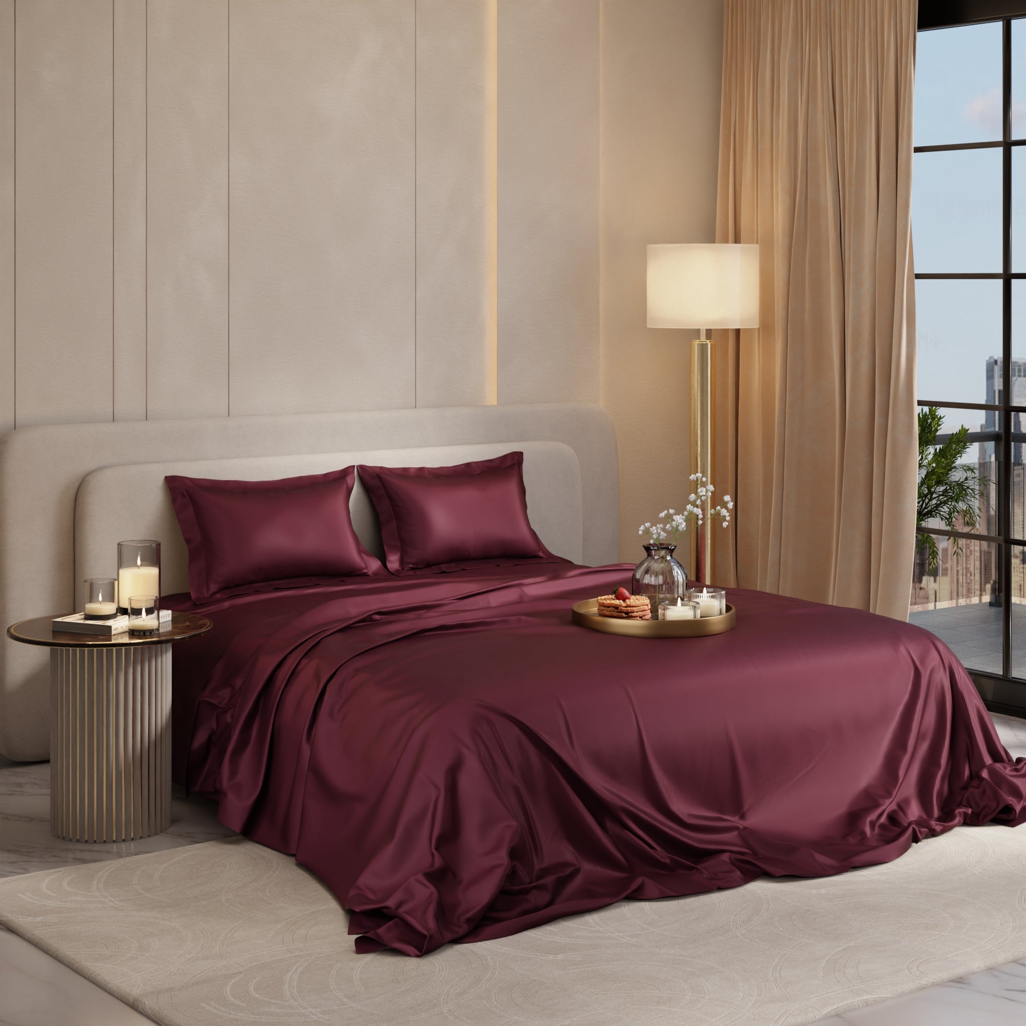 Velvet Wine Top Sheet