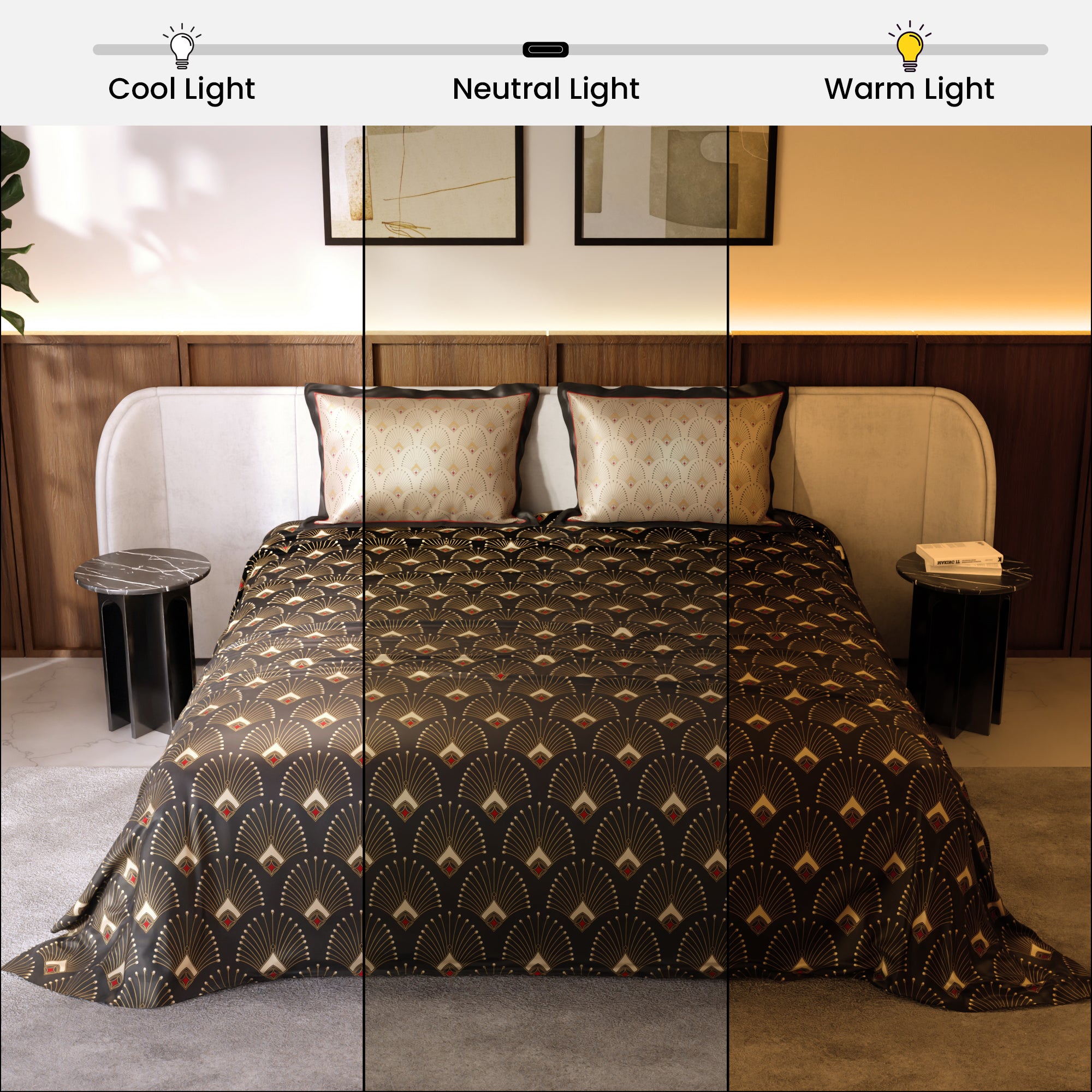 Midnight Glamour Bedsheet Set