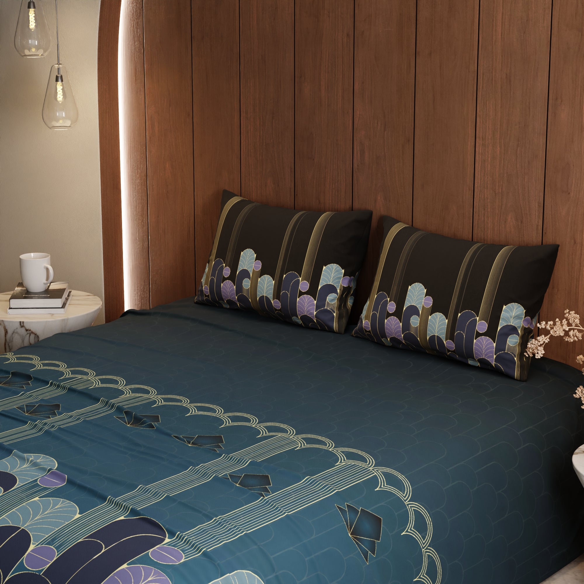 Twilight Gala Cotton Bedsheet Set