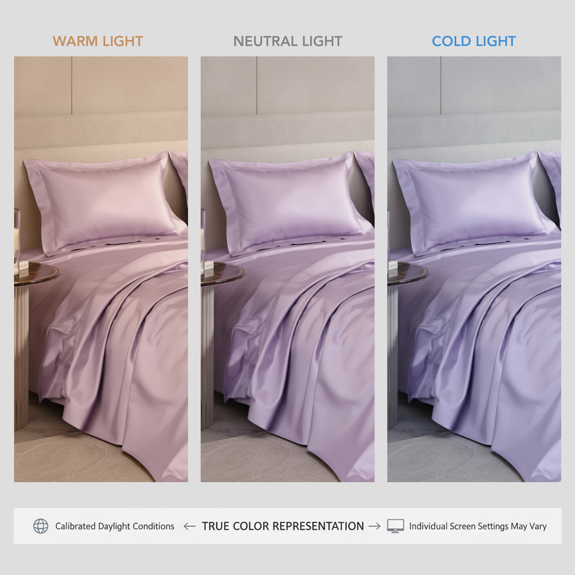 Lilac Affair Flat Double Bedsheet Set