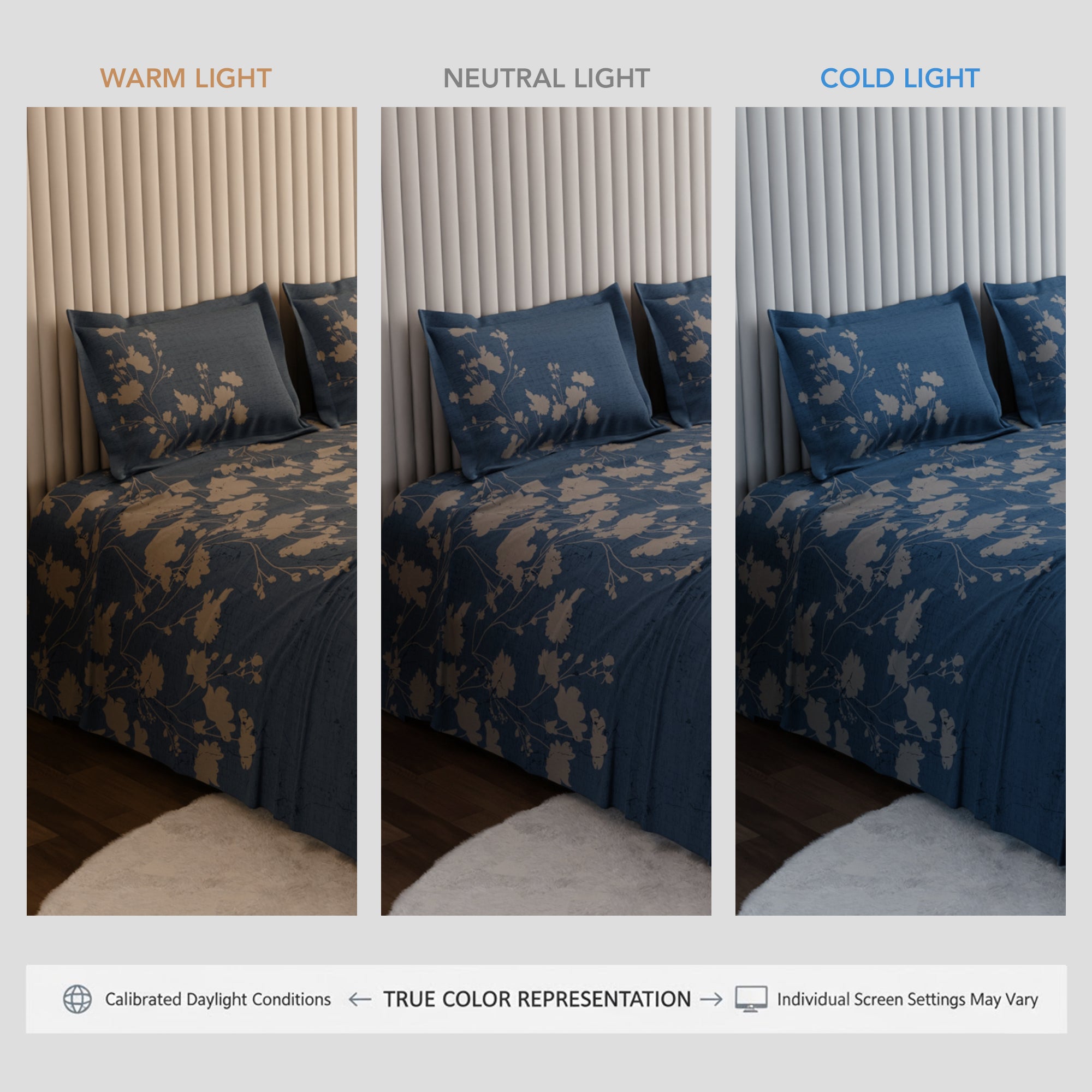 Seine Shade 100% Cotton Bedsheet Set