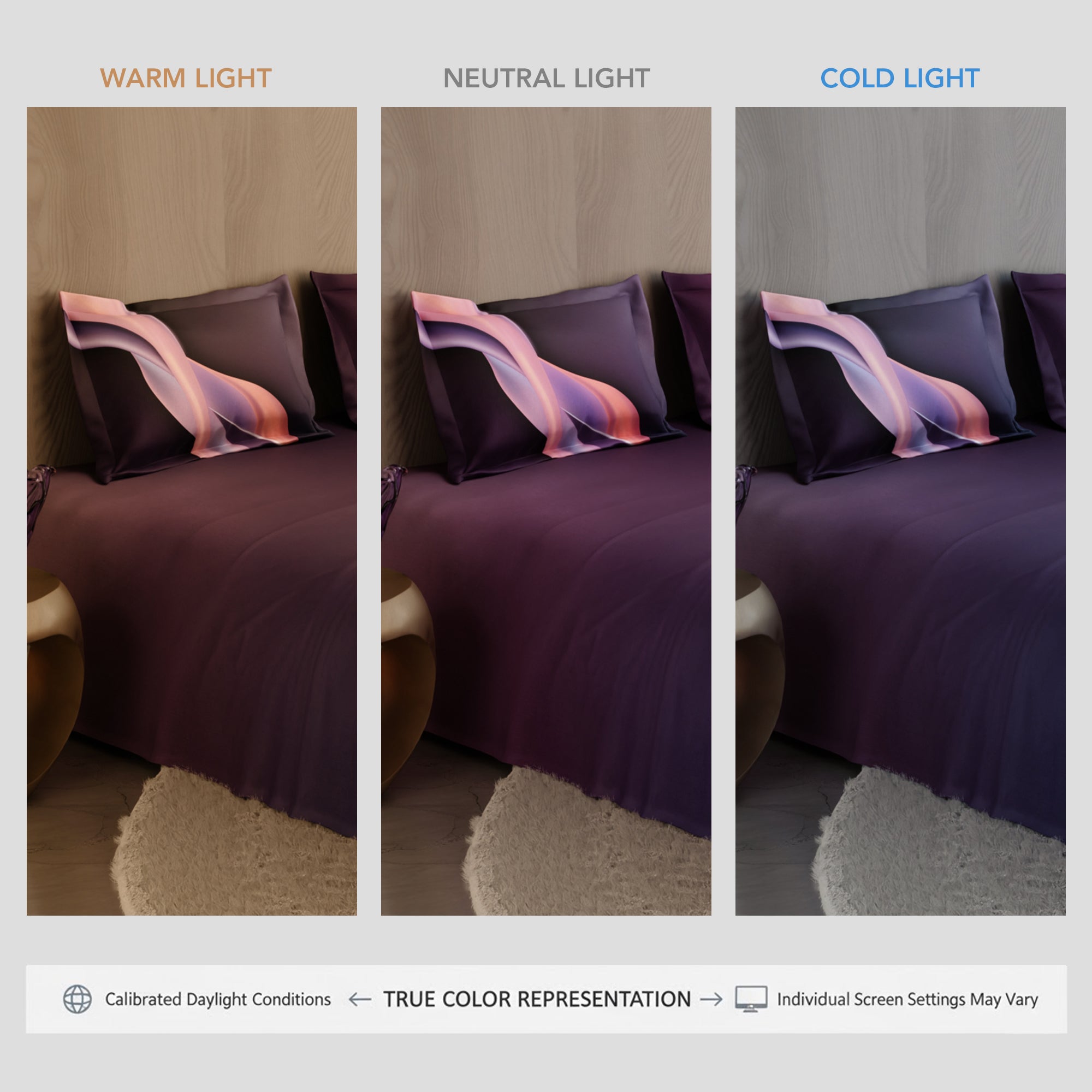 Plum Pirouette 100% Cotton Bedsheet Set