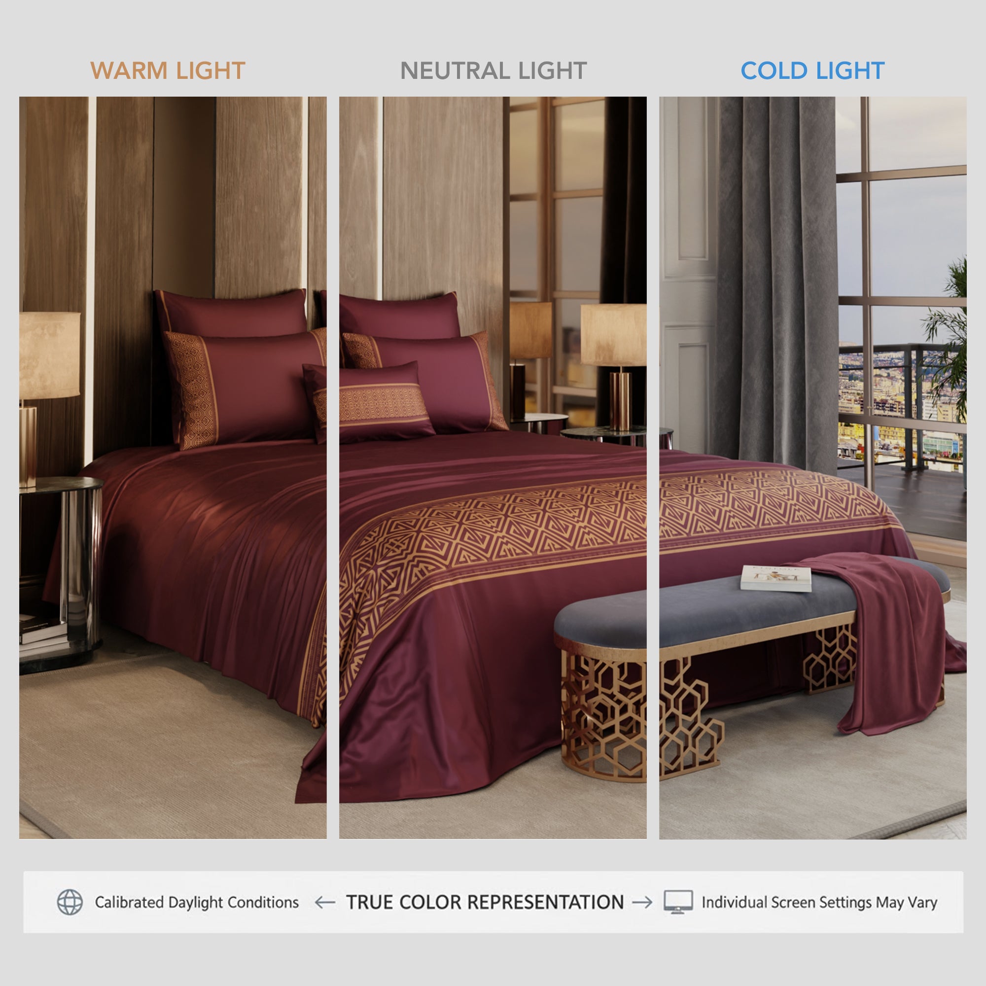 Majesty's Merlot 6 Piece Bedsheet Set