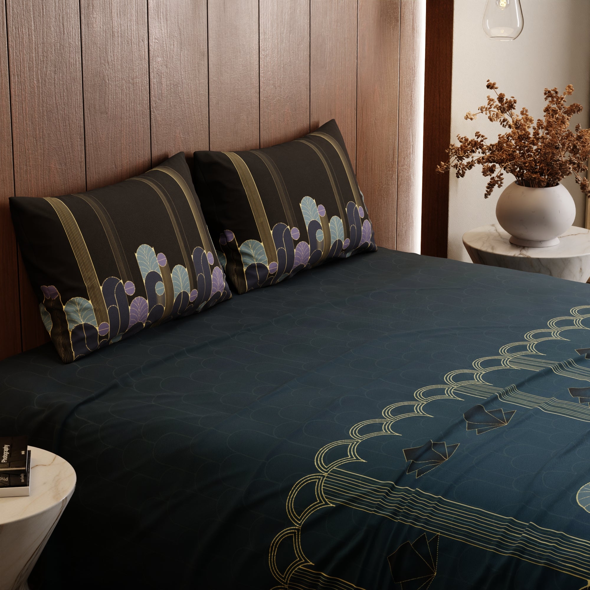 Twilight Gala Cotton Bedsheet Set