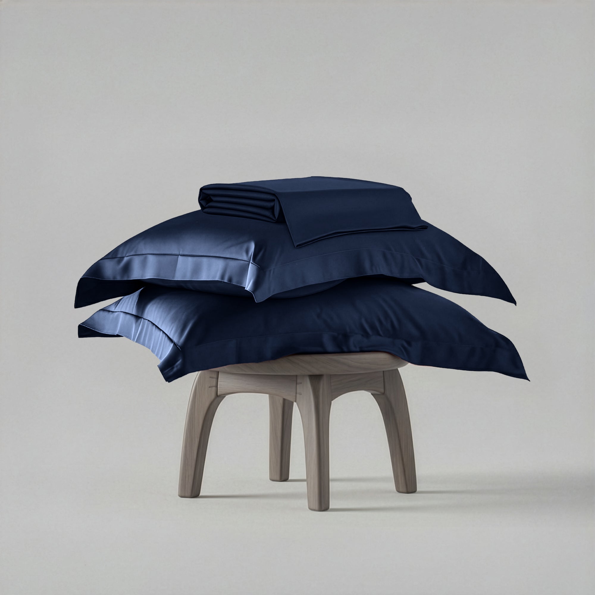 Mystique Blue Flat Bedsheet Set