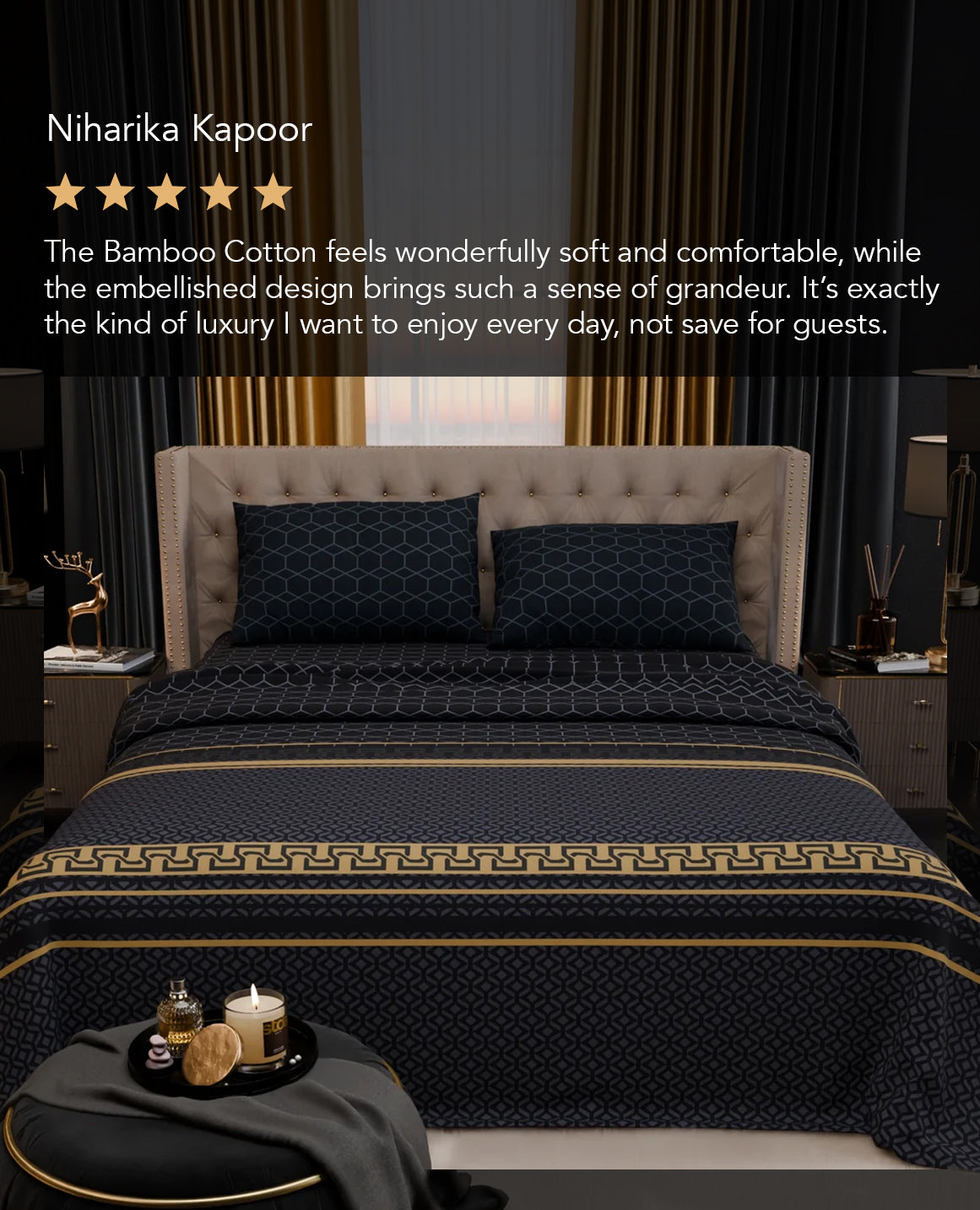 Obsidian Suite Cotton Bedsheet Set