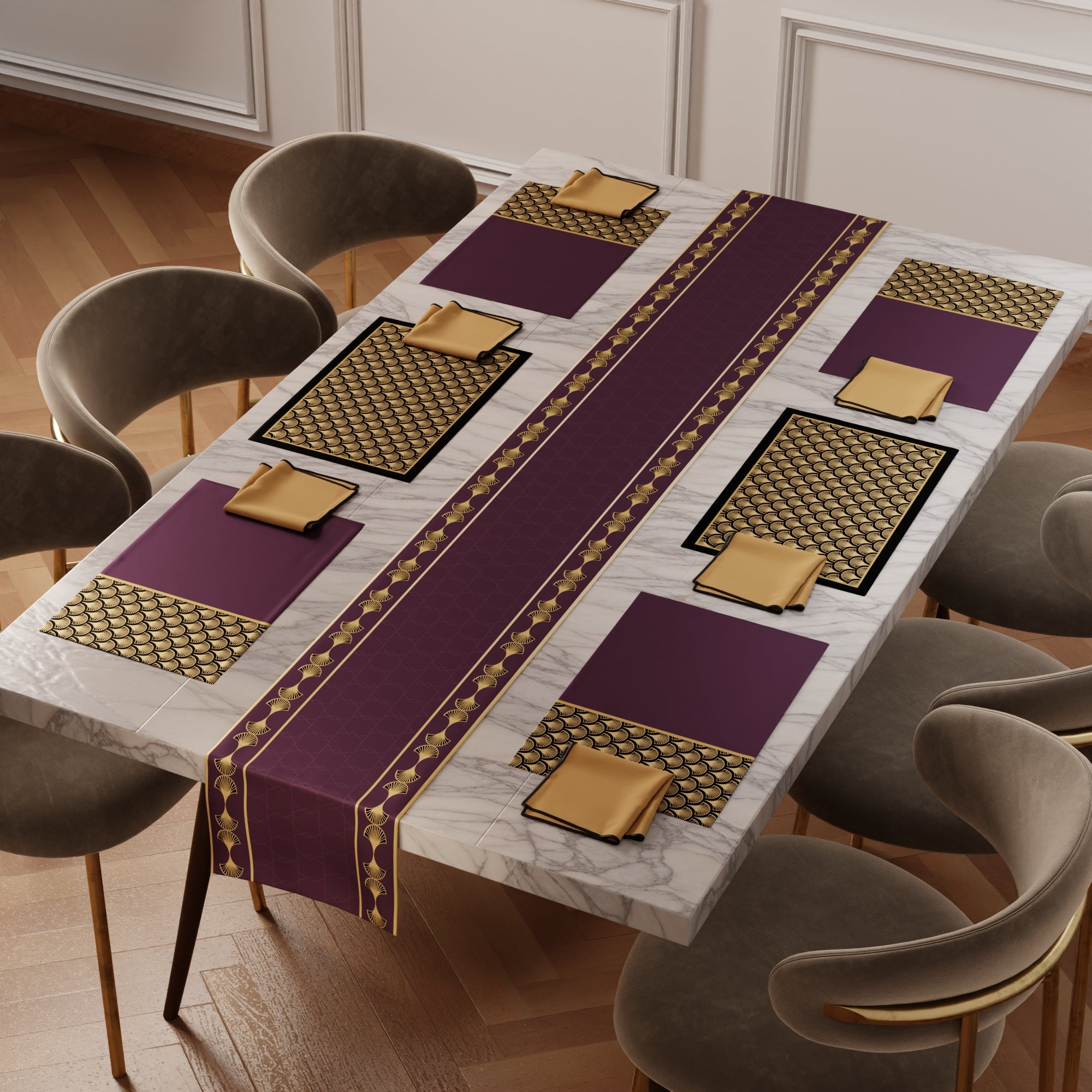 Merlot Gala Table Linen Set