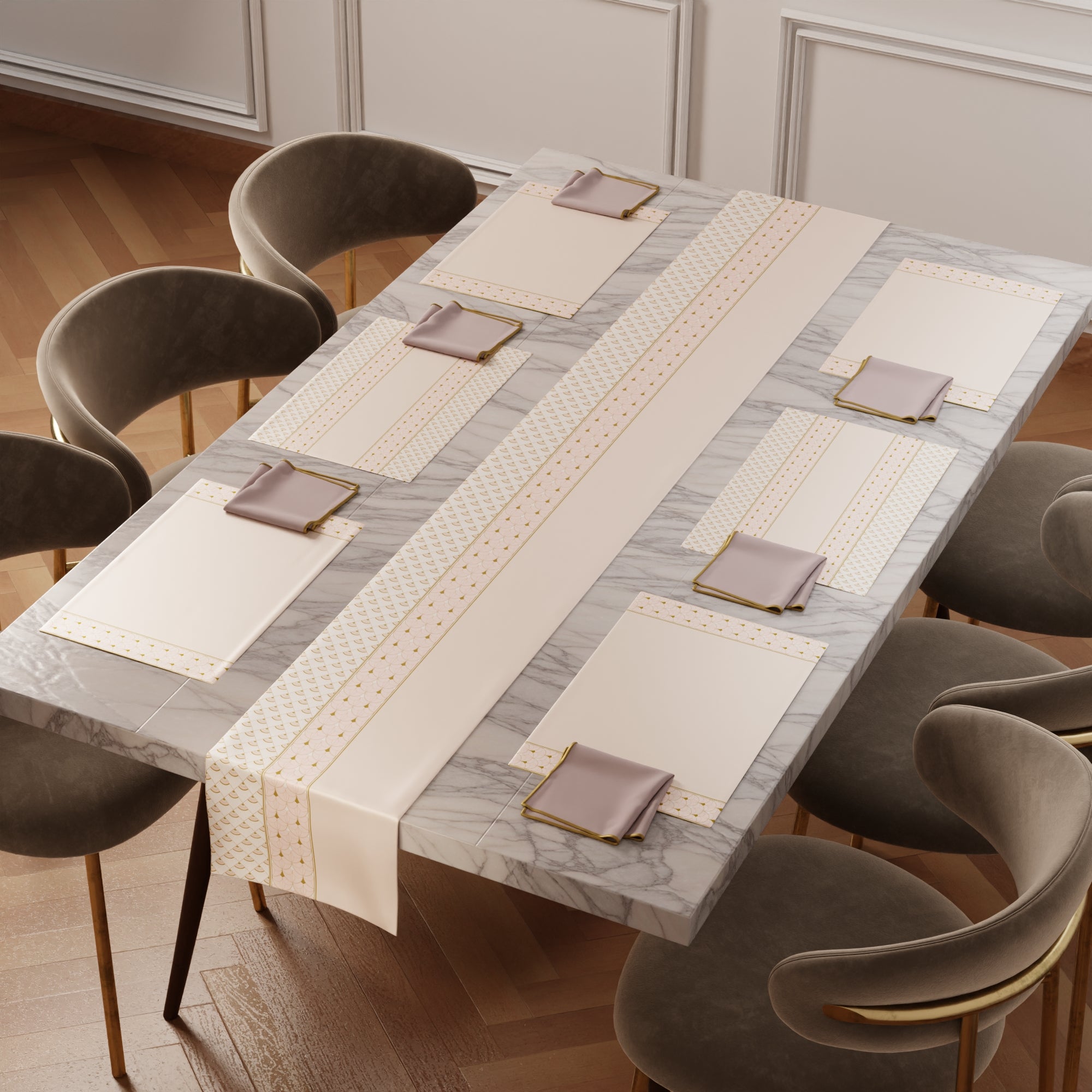 Ivory Banquet Table Linen Set