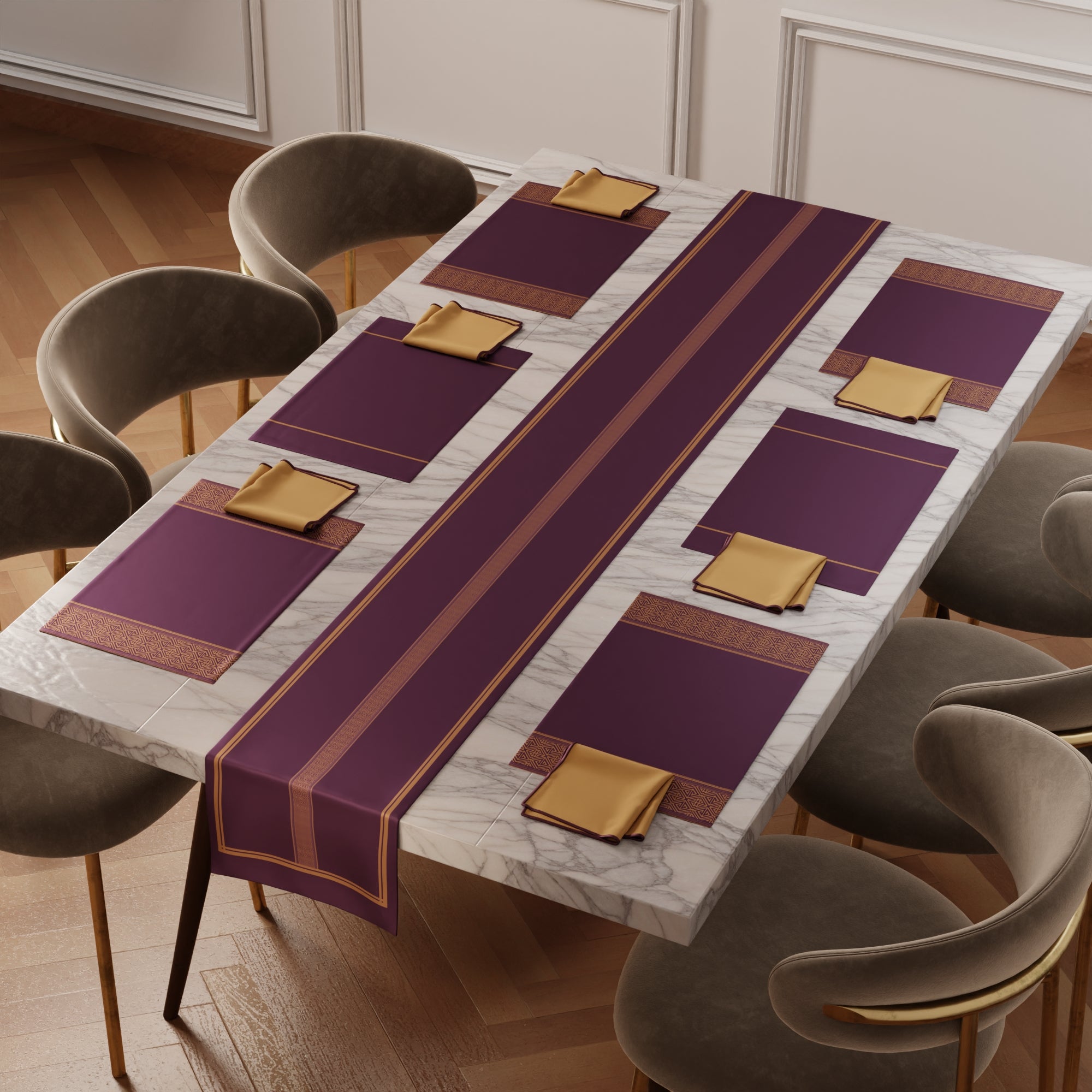 Scarlet Feast Table Linen Set