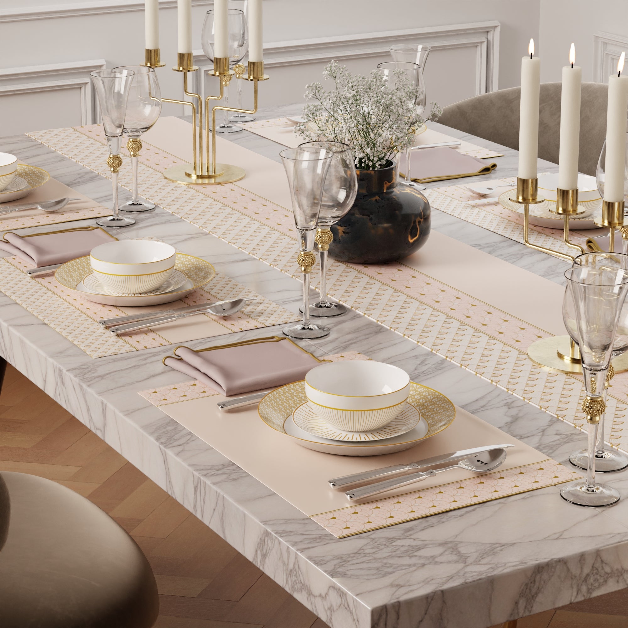 Ivory Banquet Table Linen Set