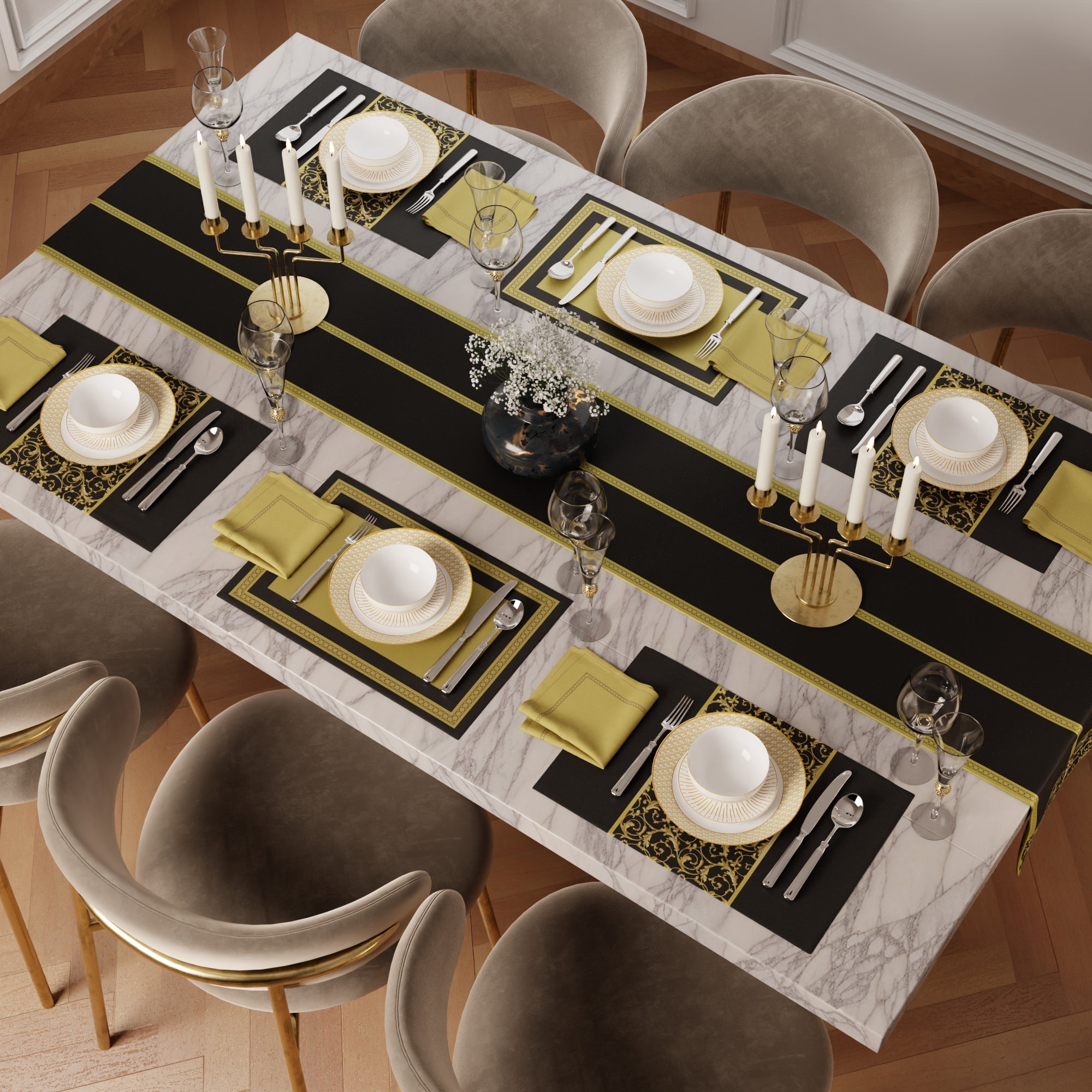 Truffle Elegance Table Linen Set