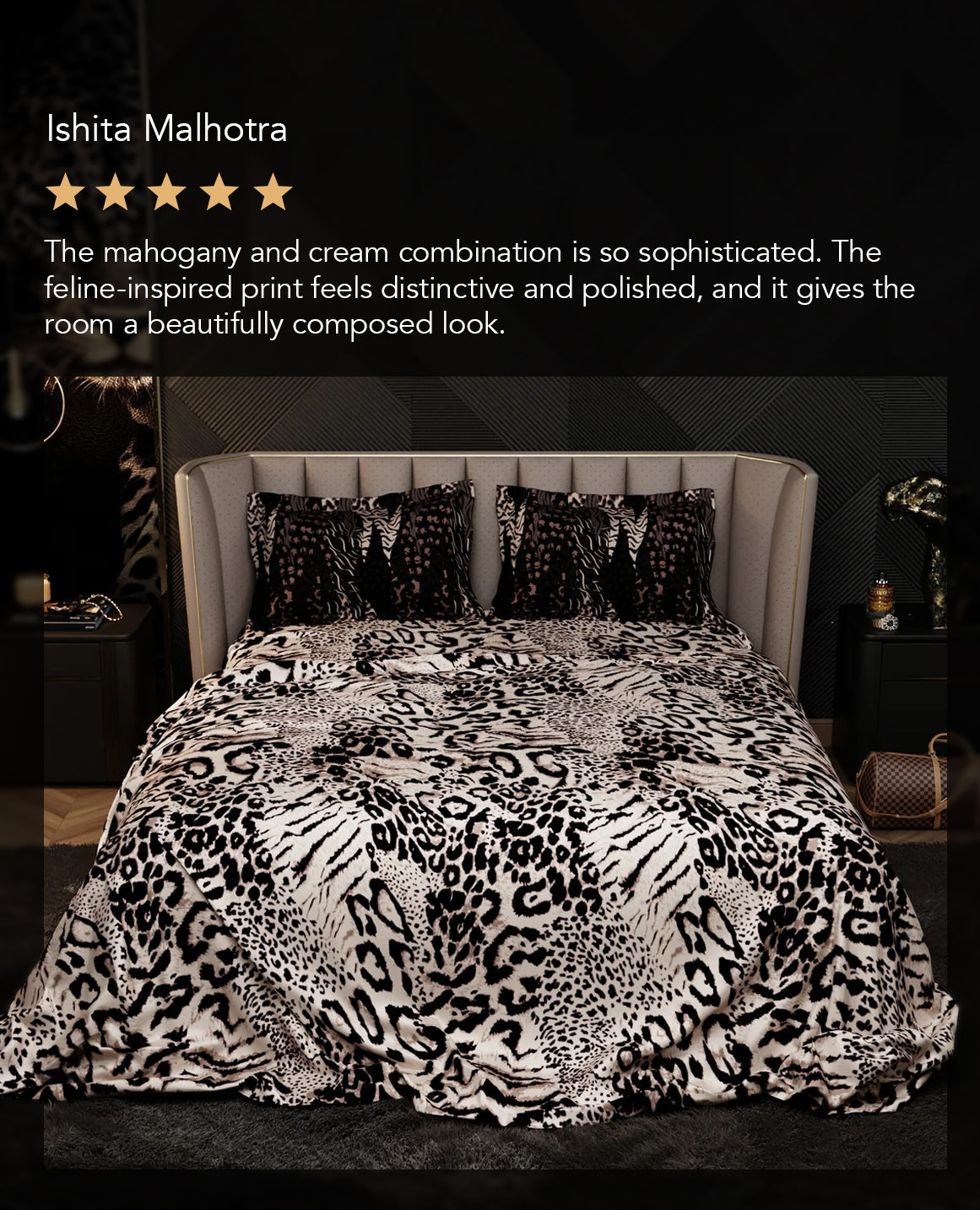 Mahogany Masquerade Enriched Cotton Bedsheet Set