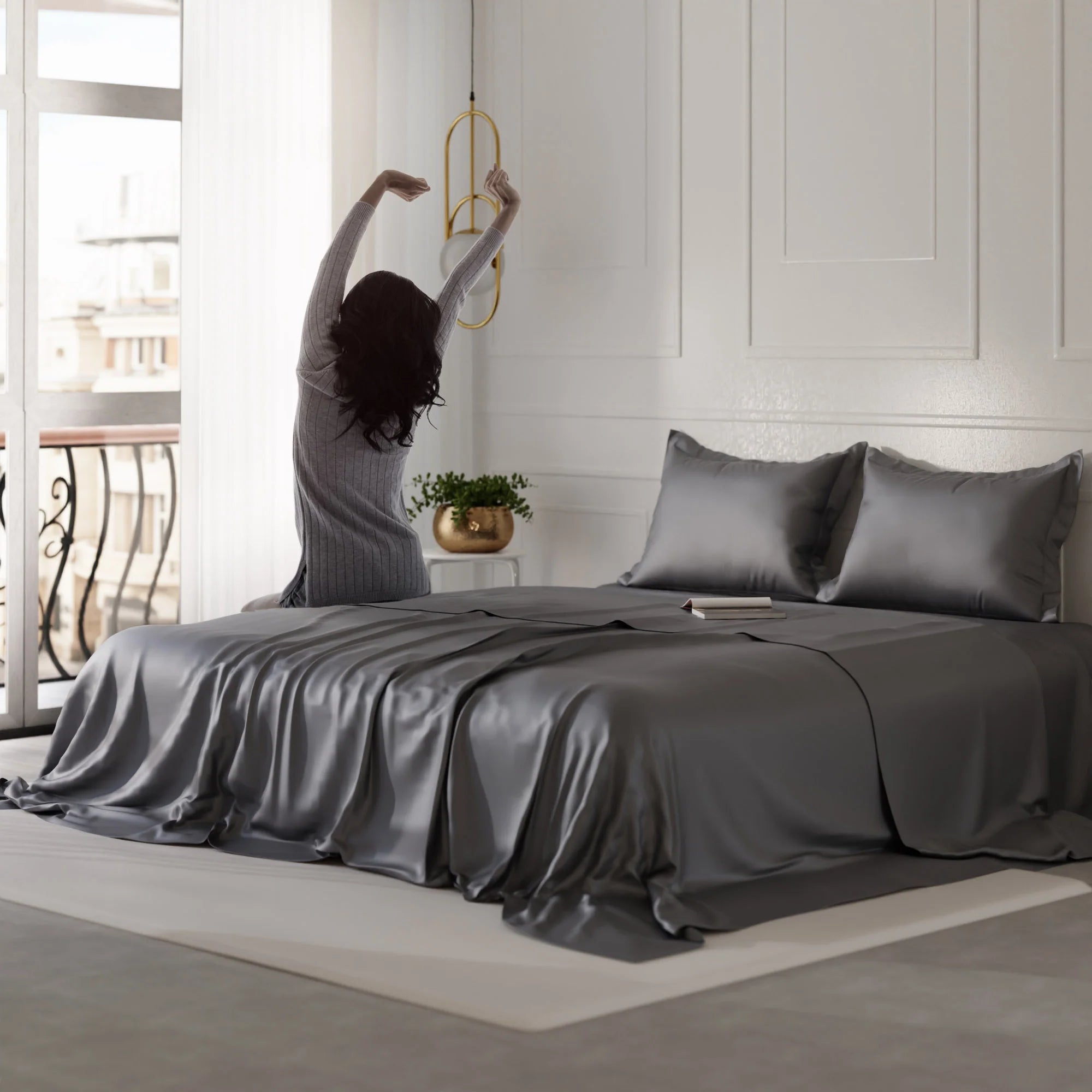 Champagne - Twilight Embrace Double Bedsheet Bundle