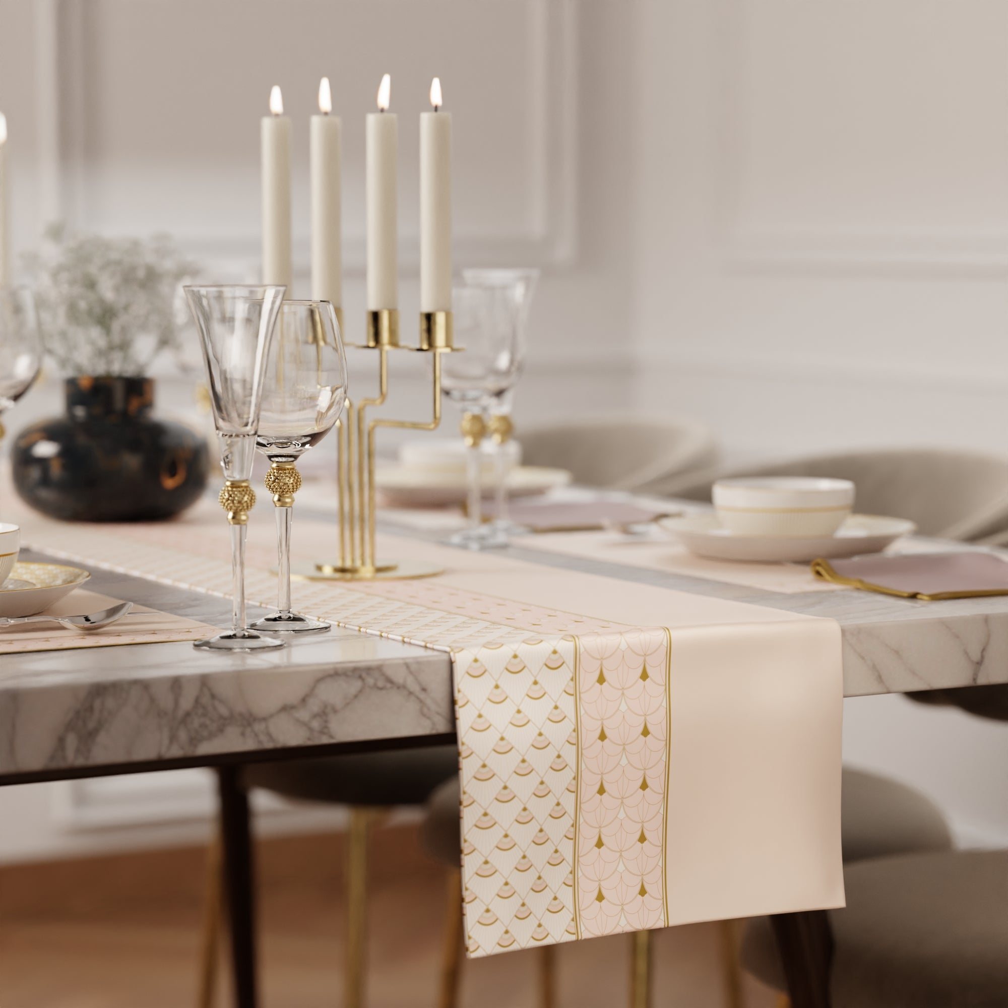 Ivory Banquet Table Linen Set